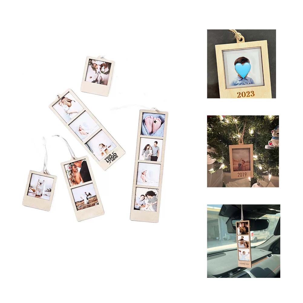 Wooden Mini Photo Frame with Rope