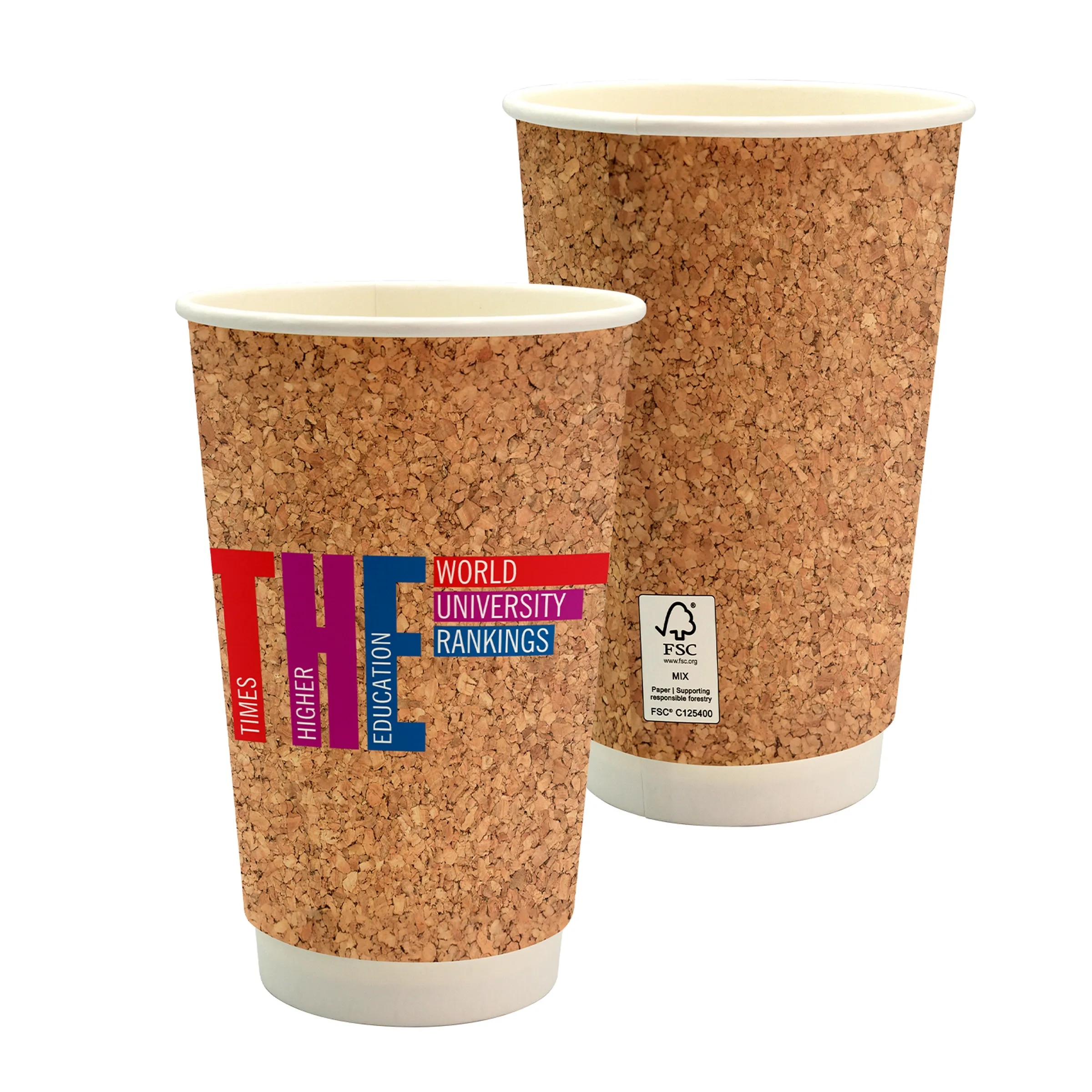 16 oz. Full Color Cork Pattern Paper Cup 2