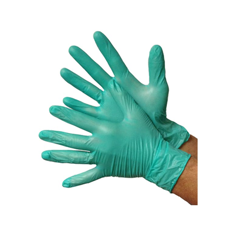 Vinyl Industrial Gloves - Green Large 3