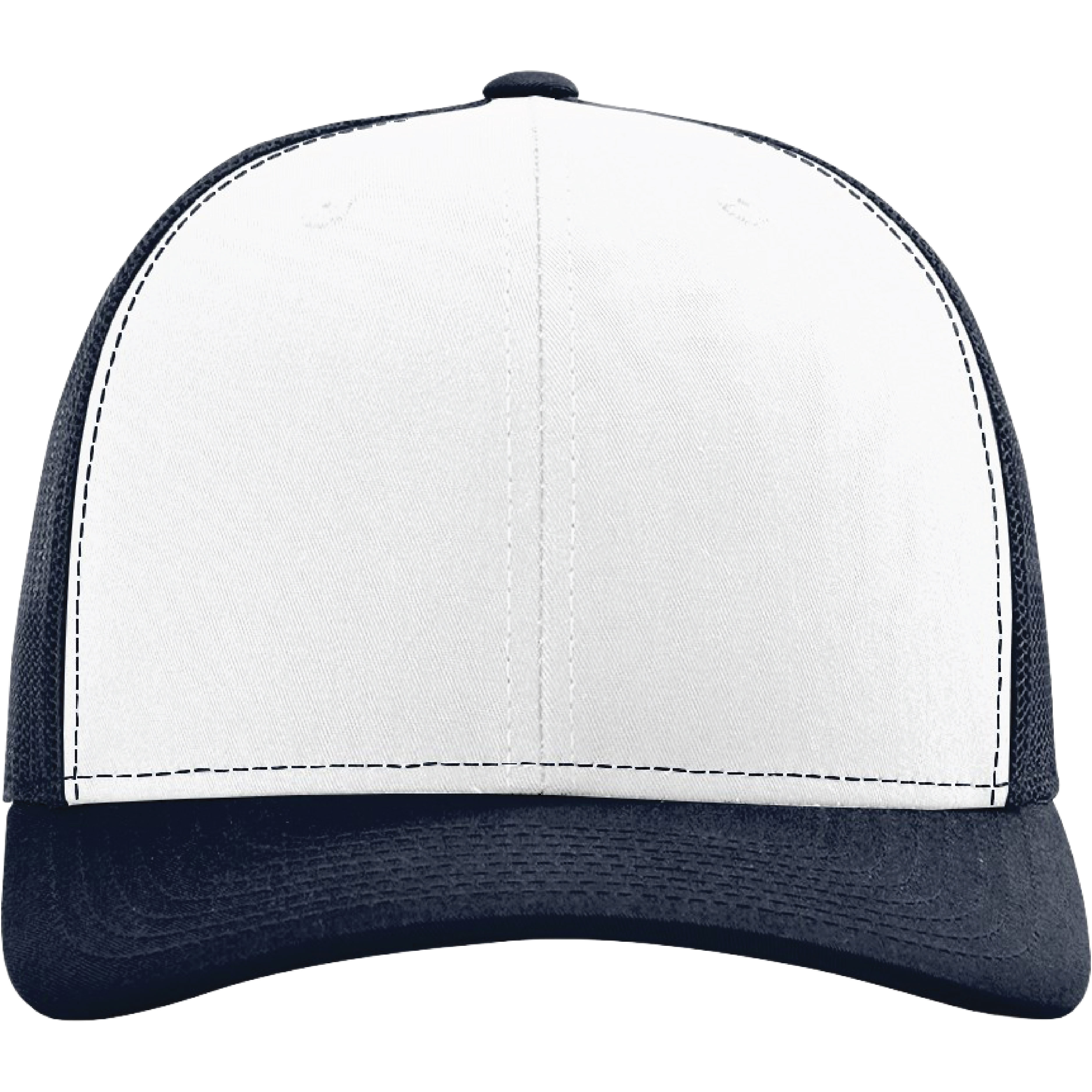 Richardson 112 6-Panel Snapback Trucker Hat w/Leatherette Adhesive Patches or Embroidery 494
