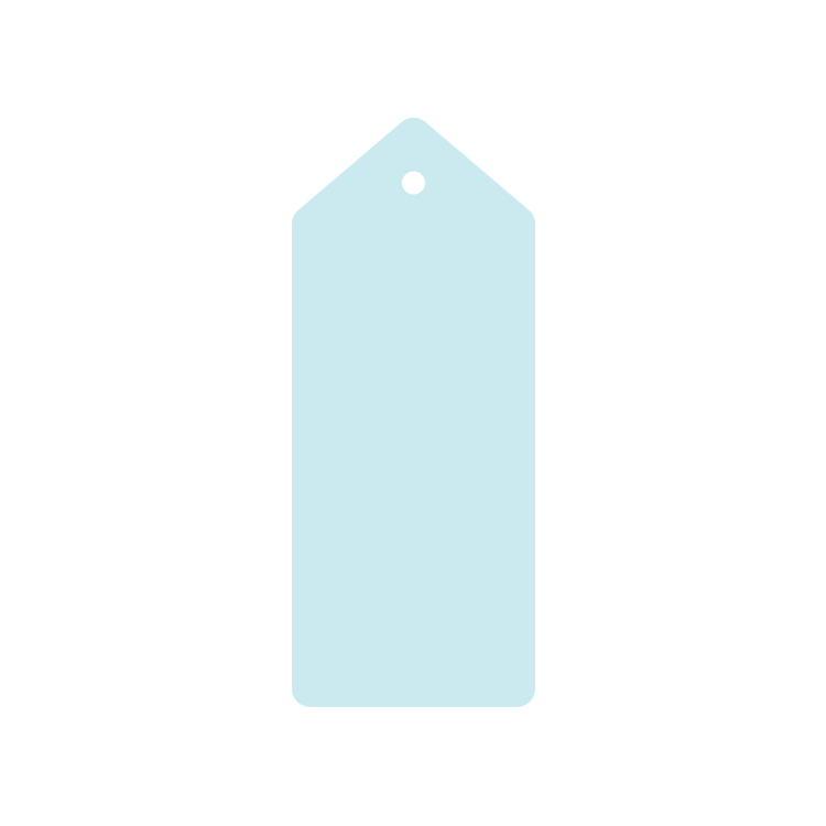 Promo Tag Card Stock 12 pt 01 - 15 sq in White (Stock Shape #) Digital Print 32