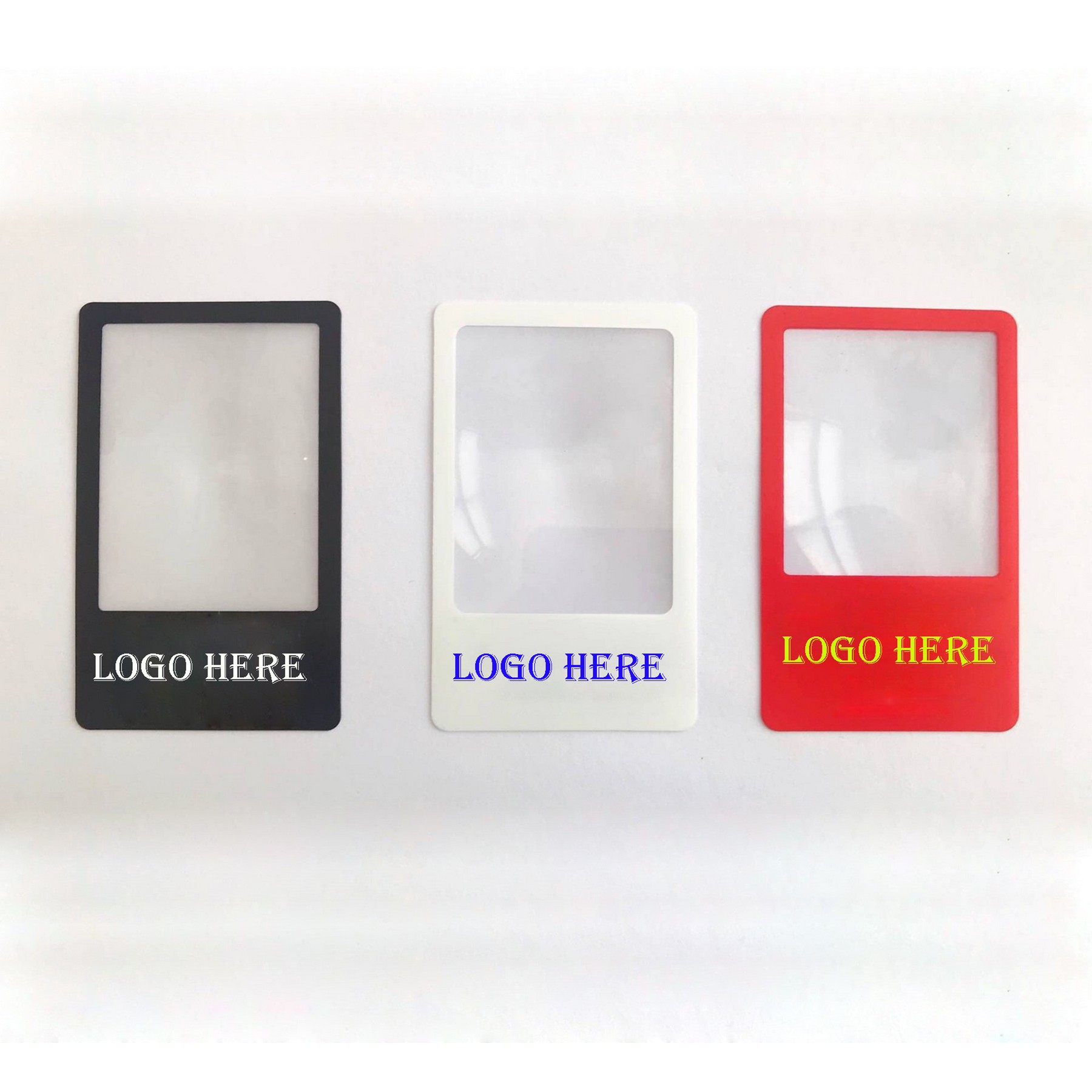 Transparent Business Card Magnifier