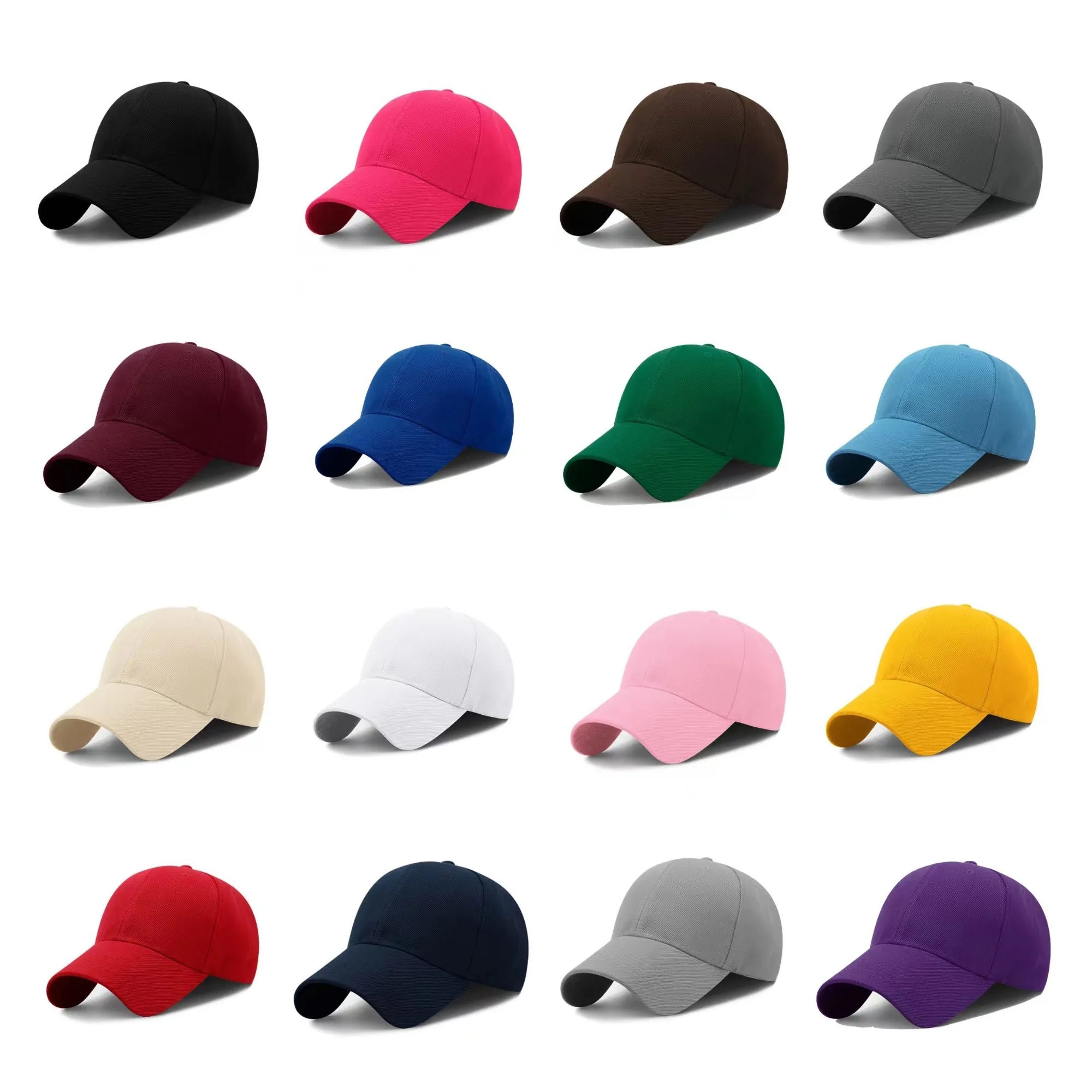 Full Color 6 Panel Cotton Baseball Cap 6