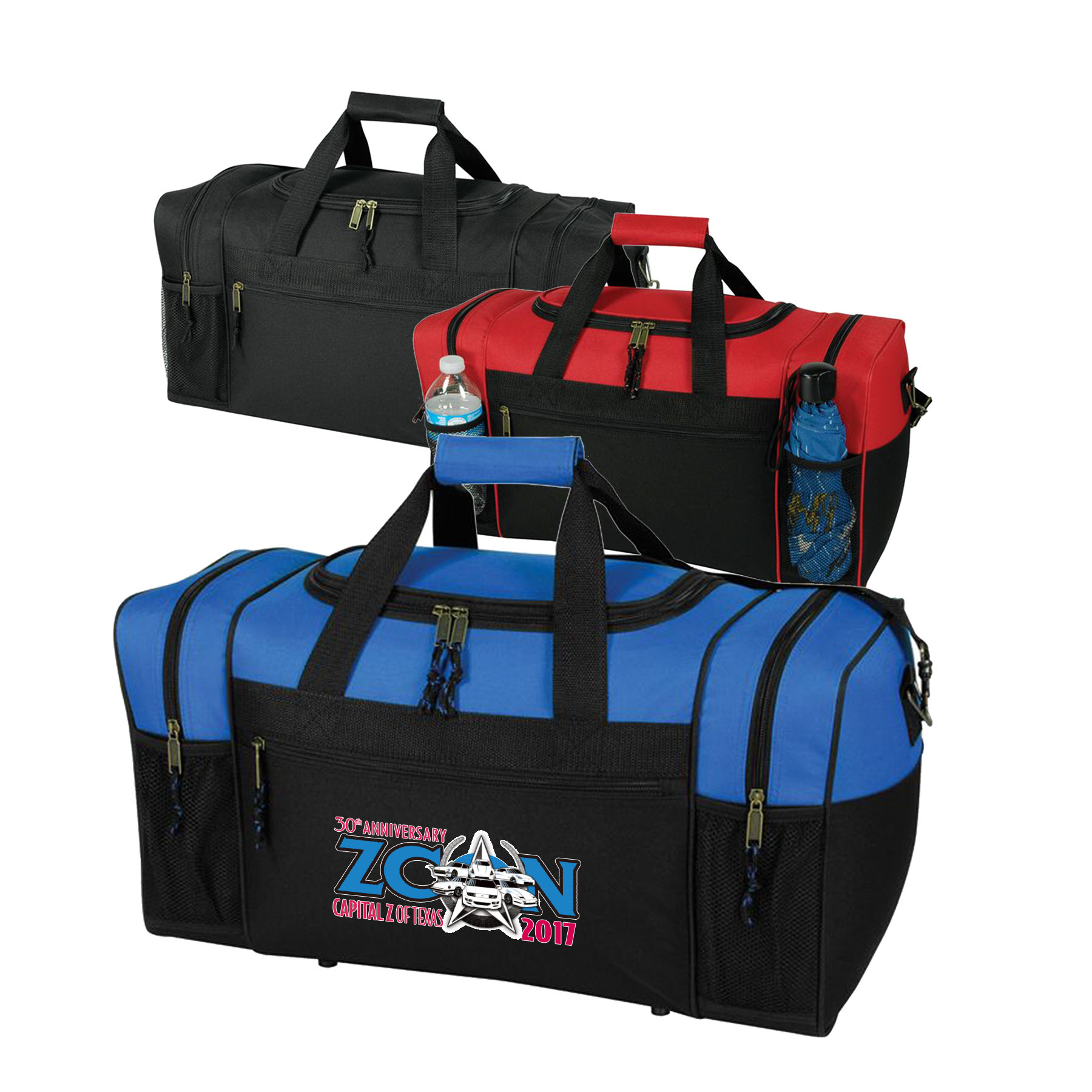 600D Deluxe Carry-on Zippered Duffel Bag 11