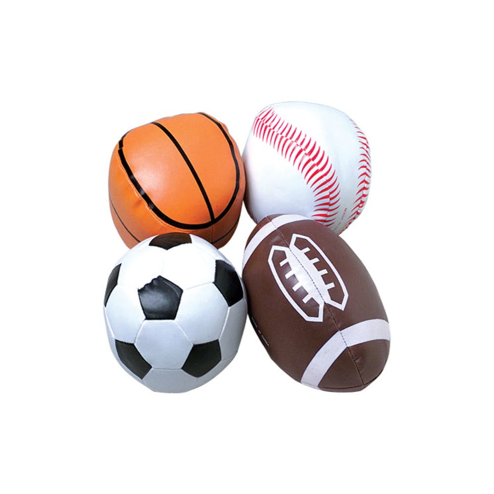 Foam Sports Balls - Assorted 4.5" 3