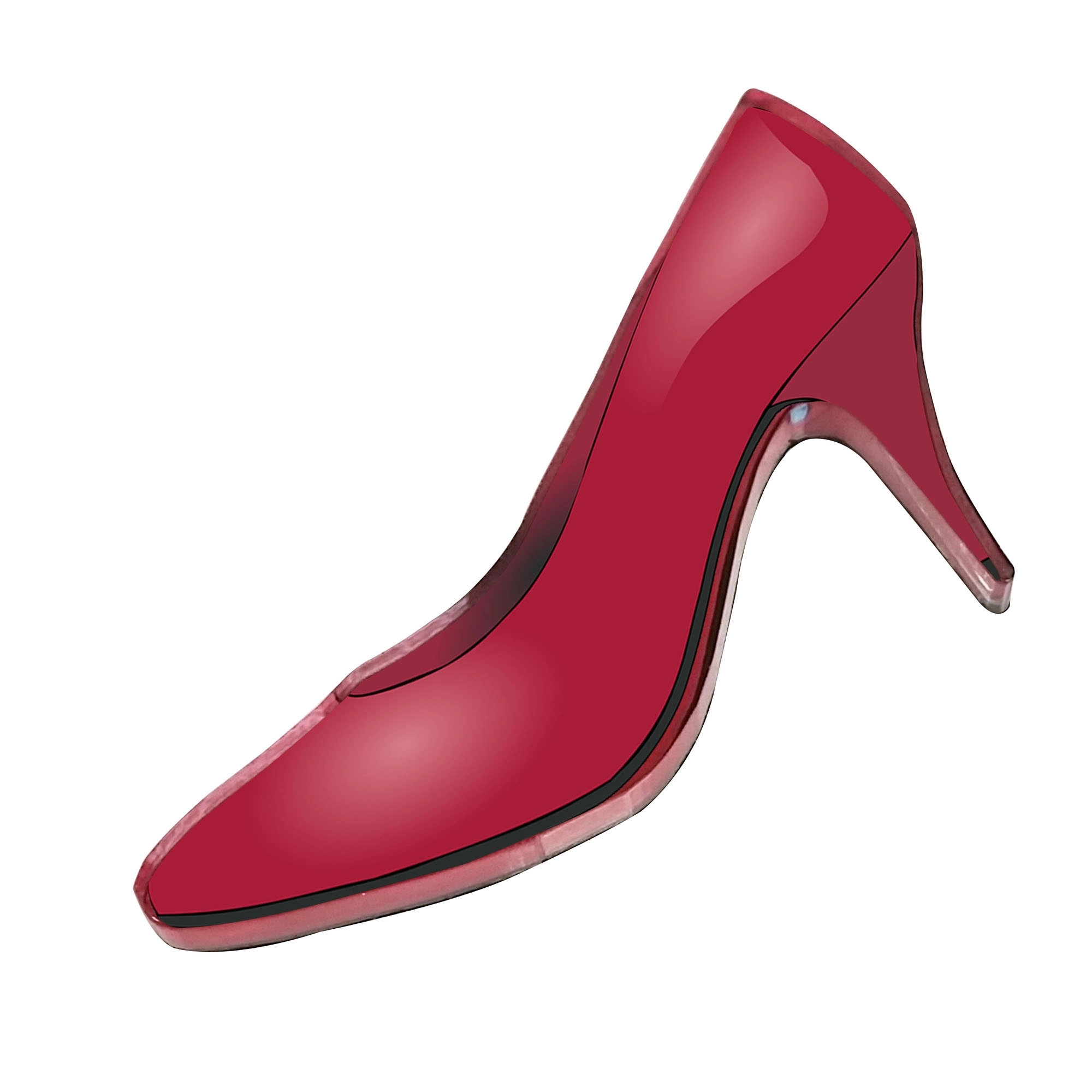 1/4" Acrylic High Heel Magnet 5