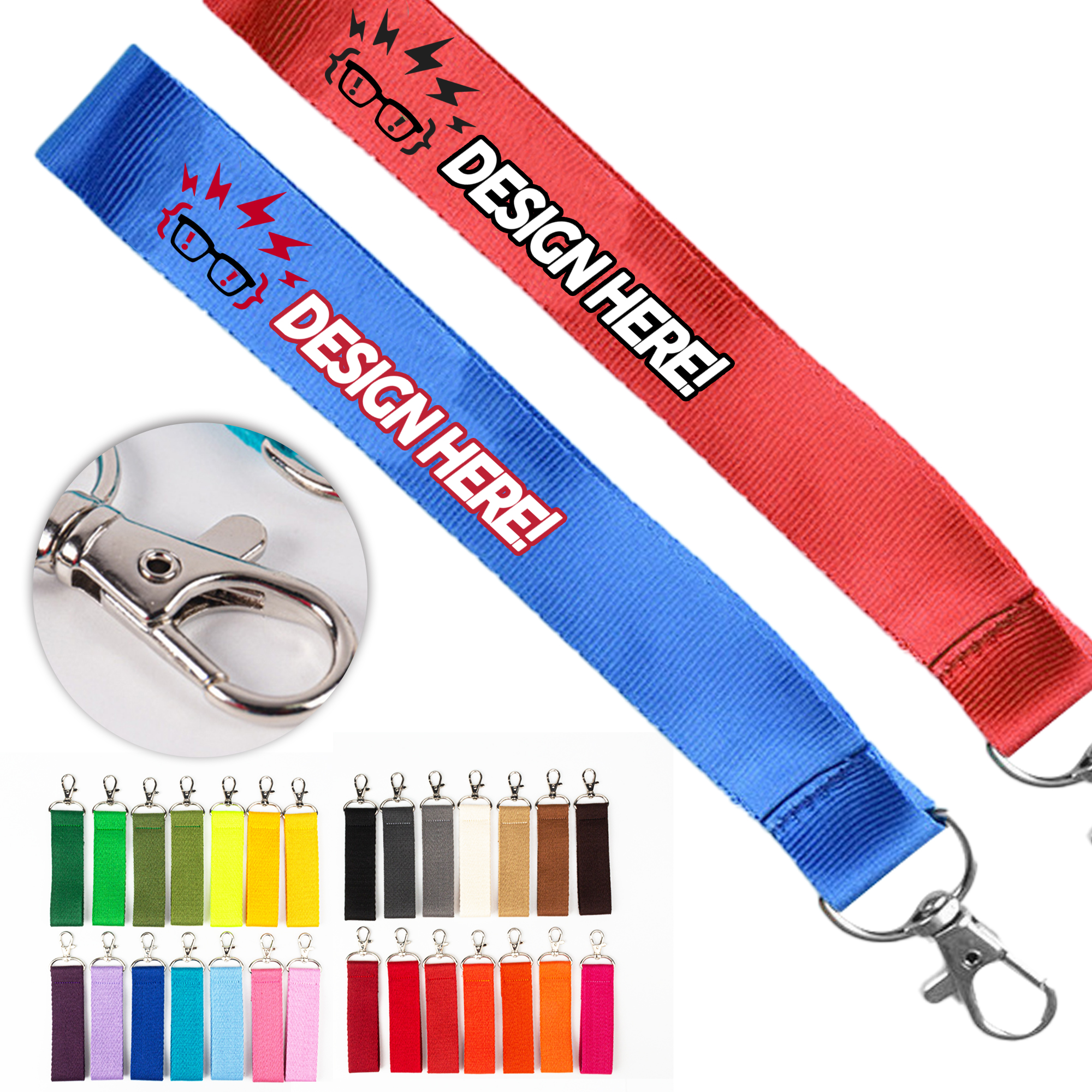 Polyester Lanyard Keychain