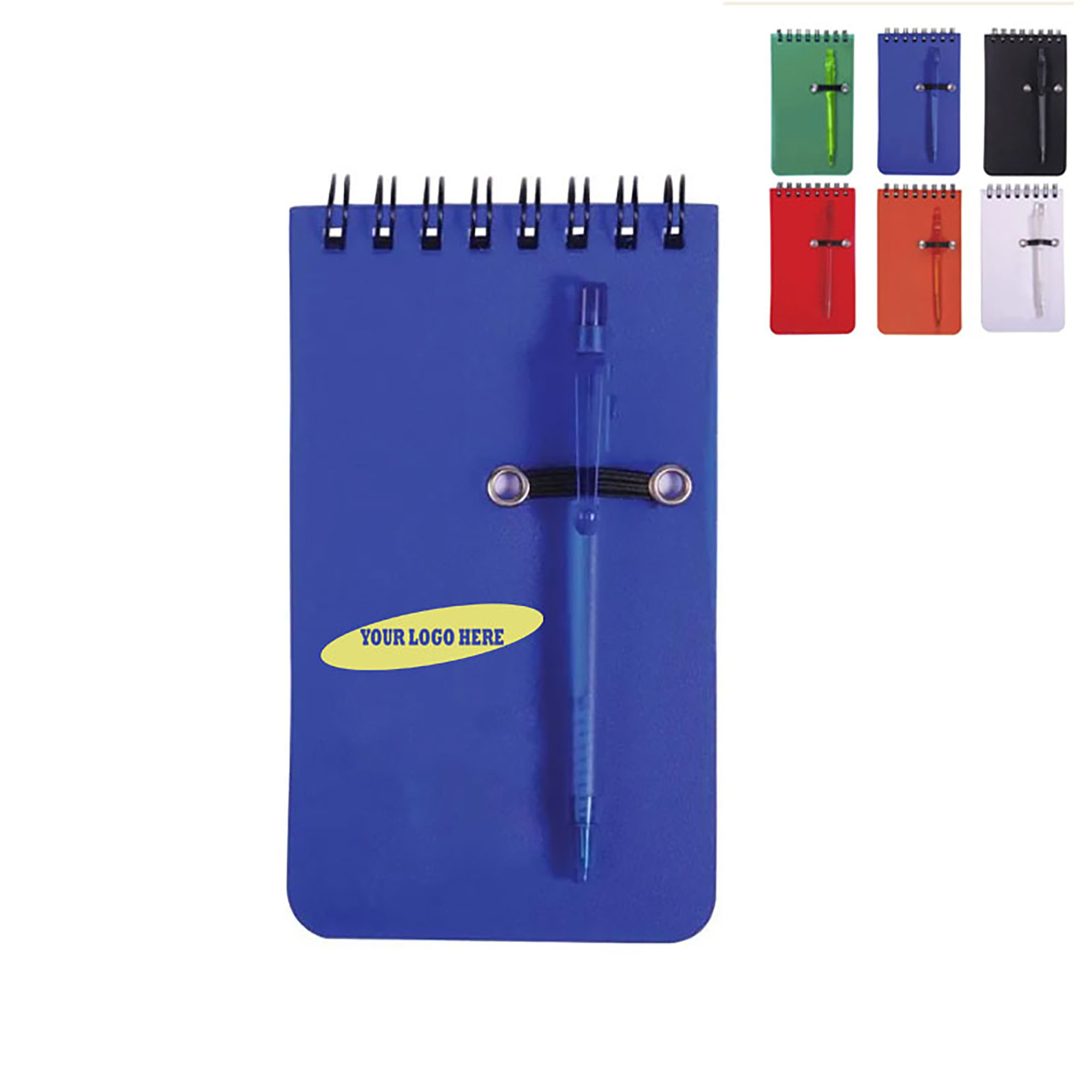 Mini Pocket Notebook with Pen Holder