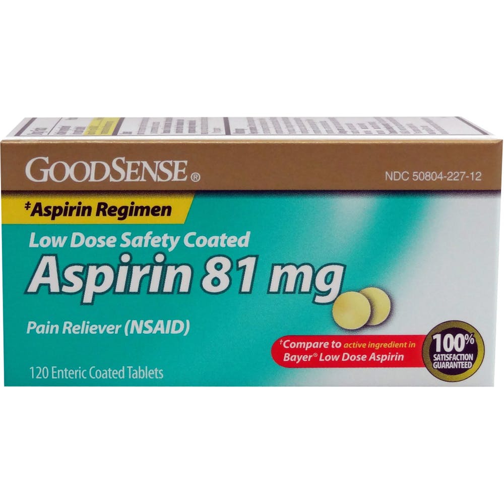 Aspirin Enteric Coated Tablets - 81 mg 120 Pack 2