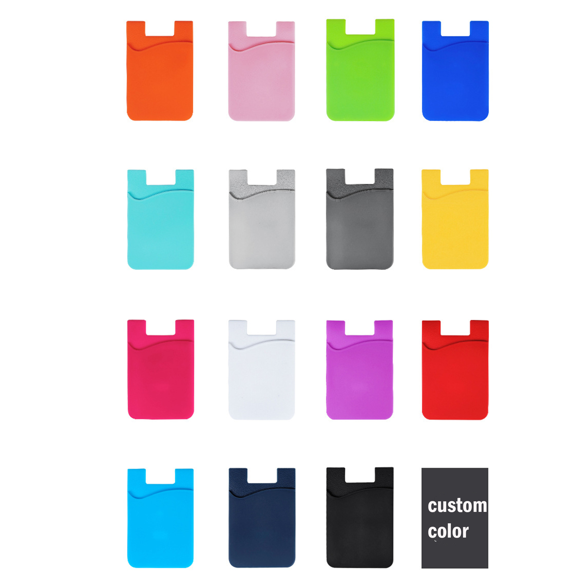 Silicone Mobile Phone Sticker Card Holder 6