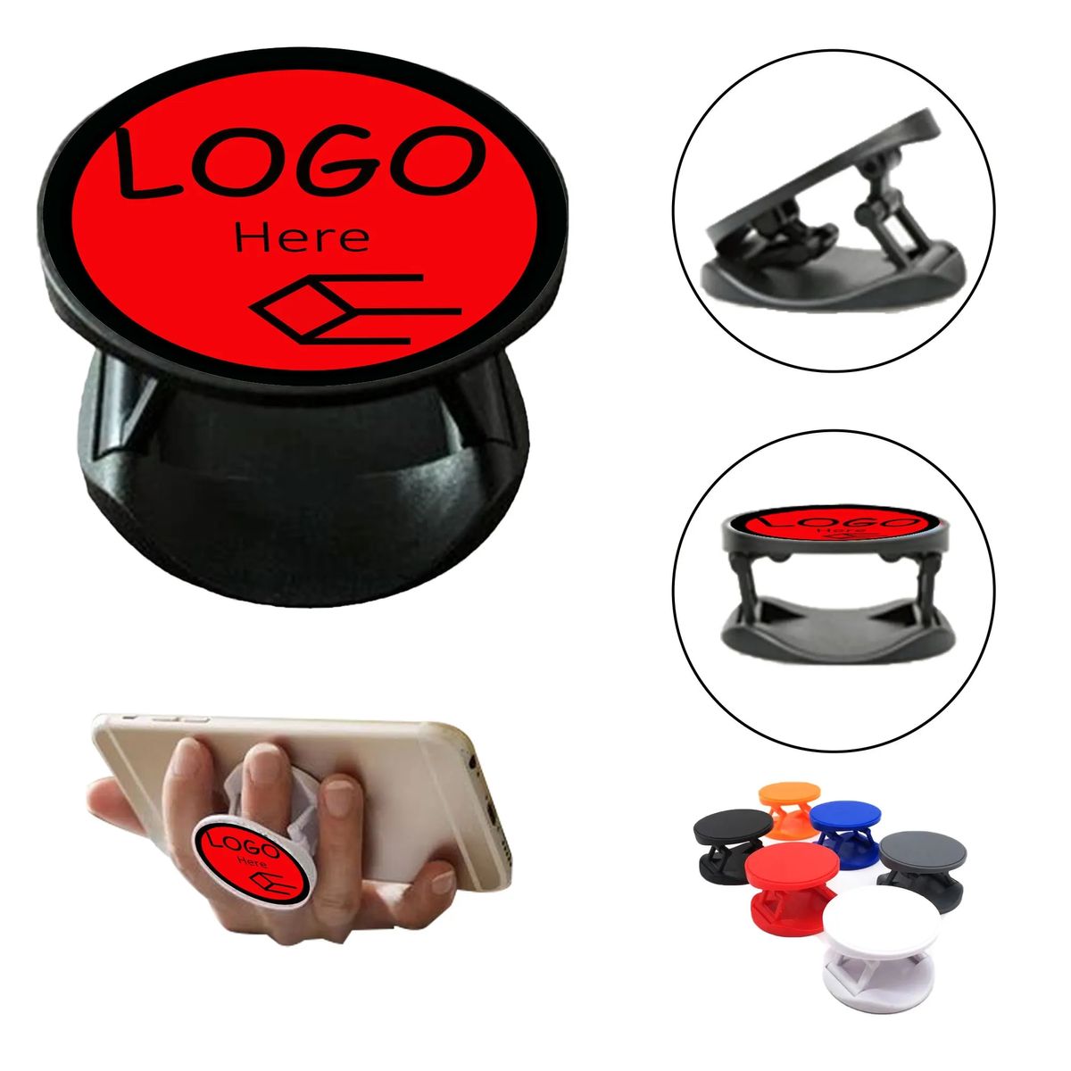 Full Color Foldable Airbag Finger Phone Grip 6