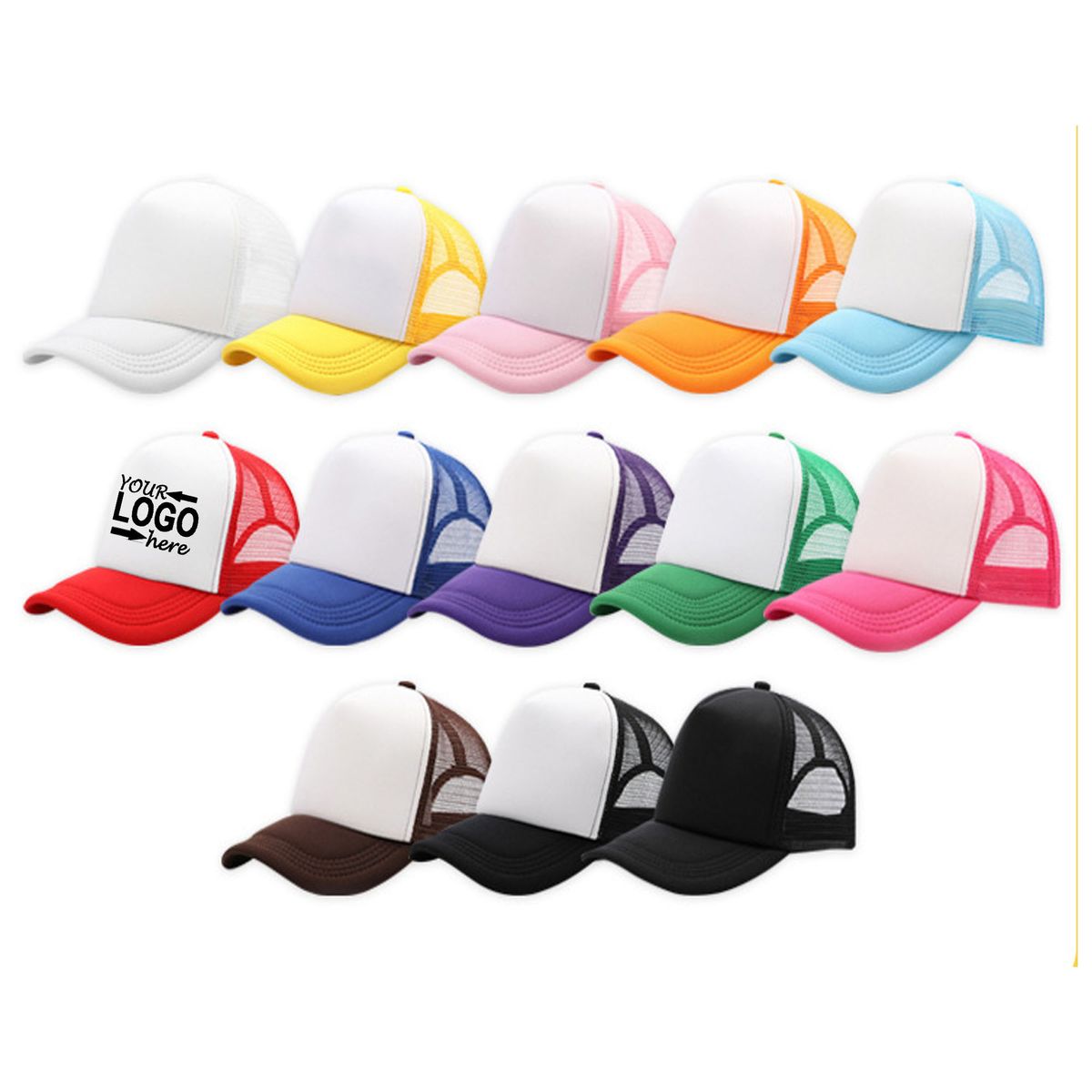 MOQ30PCS Trucker Hat Mesh Back Hat 2