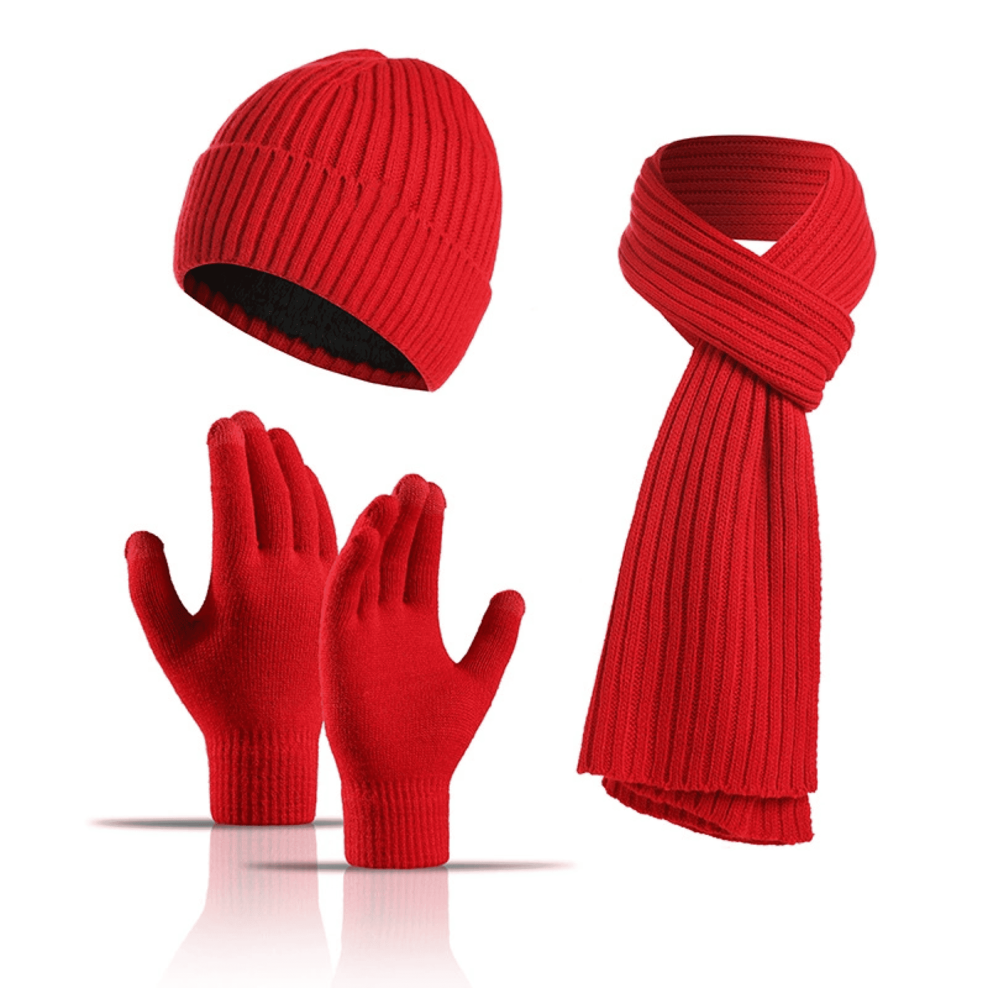 Unisex Touch Screen Winter Trio Knitted Set 18