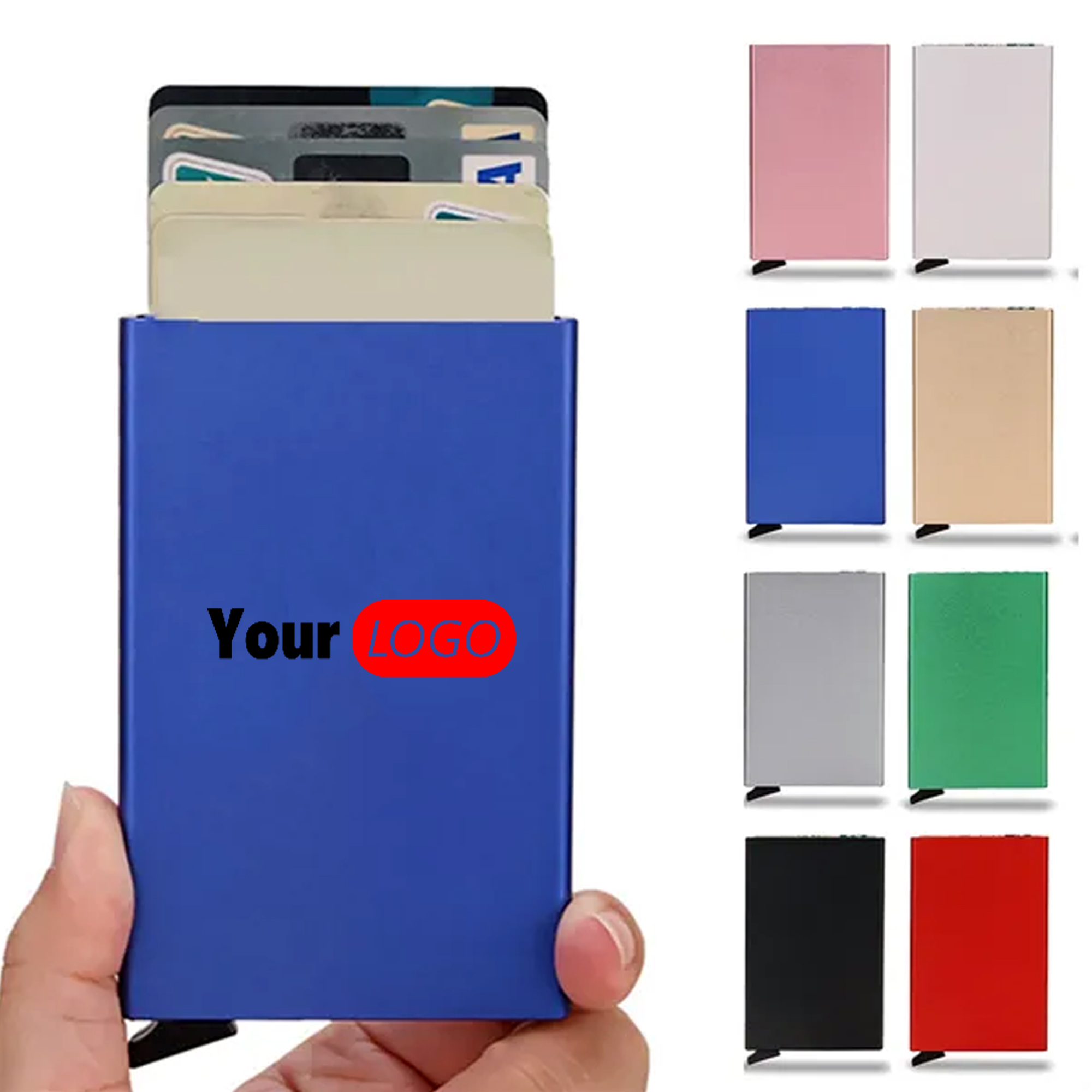 Pop-Up Aluminum Card Wallet with RFID Protection