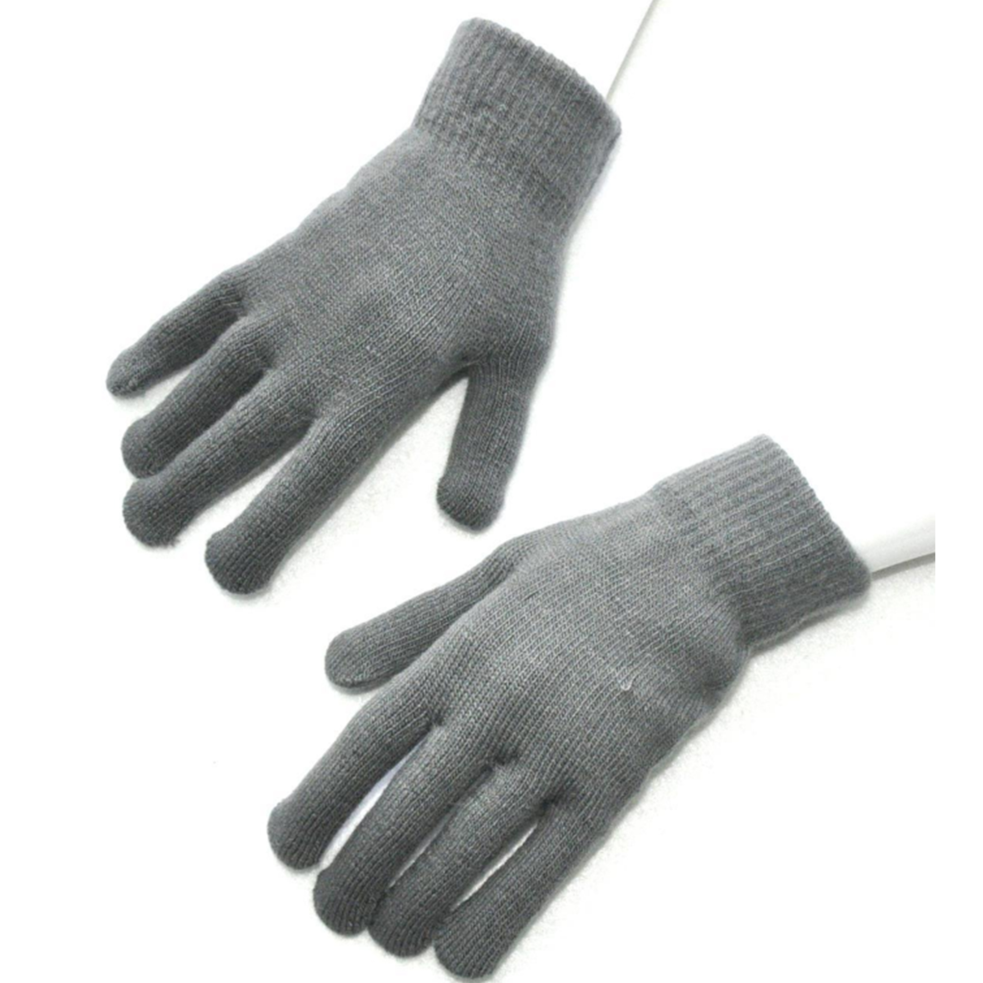 MOQ 50 PCS Stylish Winter Solid Color Knitted Gloves 13