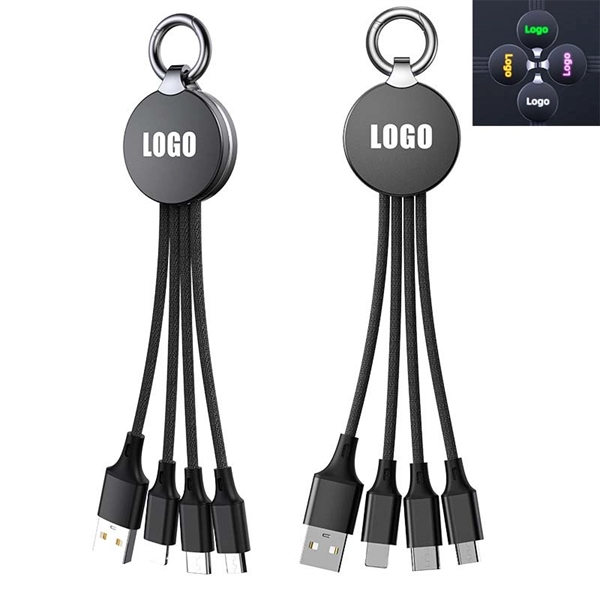 Retractable Charging Cable Keychain