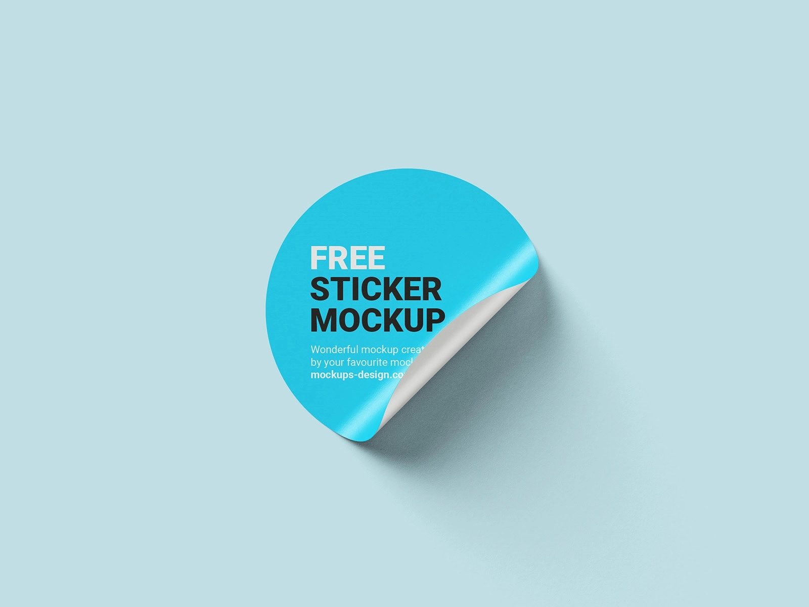 4" ROUND PVC WATER RESISTANT STICKER