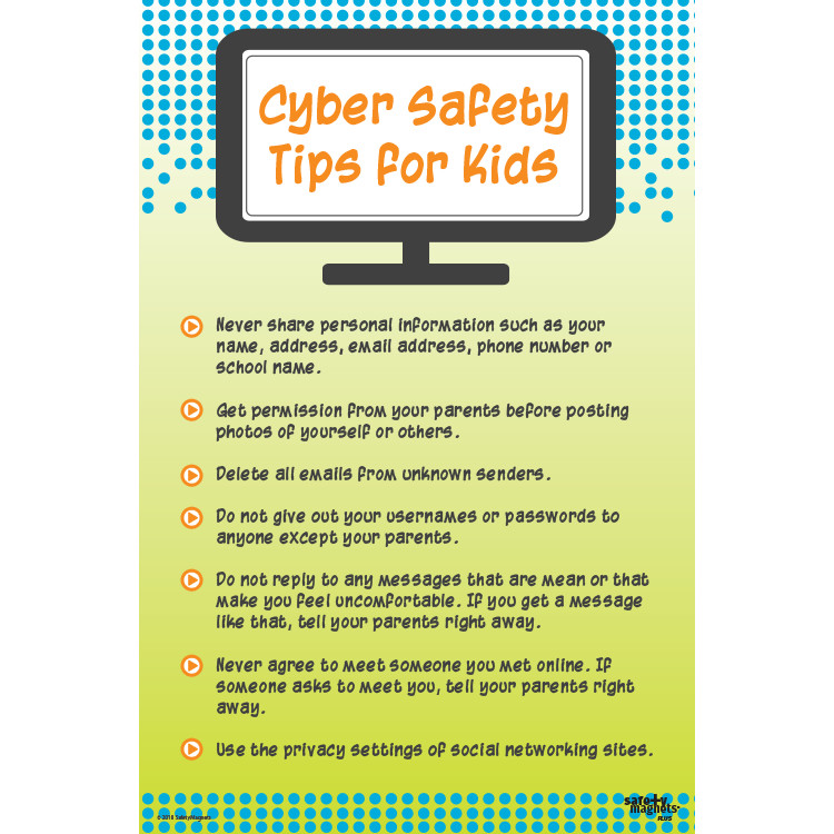 Cyber Safety Poster - 12x18 Poster - 5000-CYBER-SAFETY ...