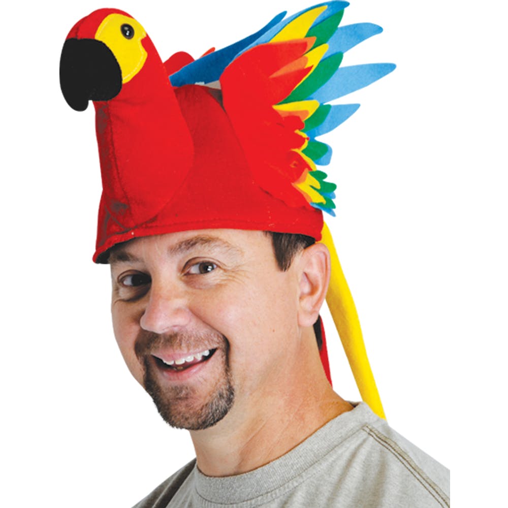 Plush Parrot Hats - One Size 3