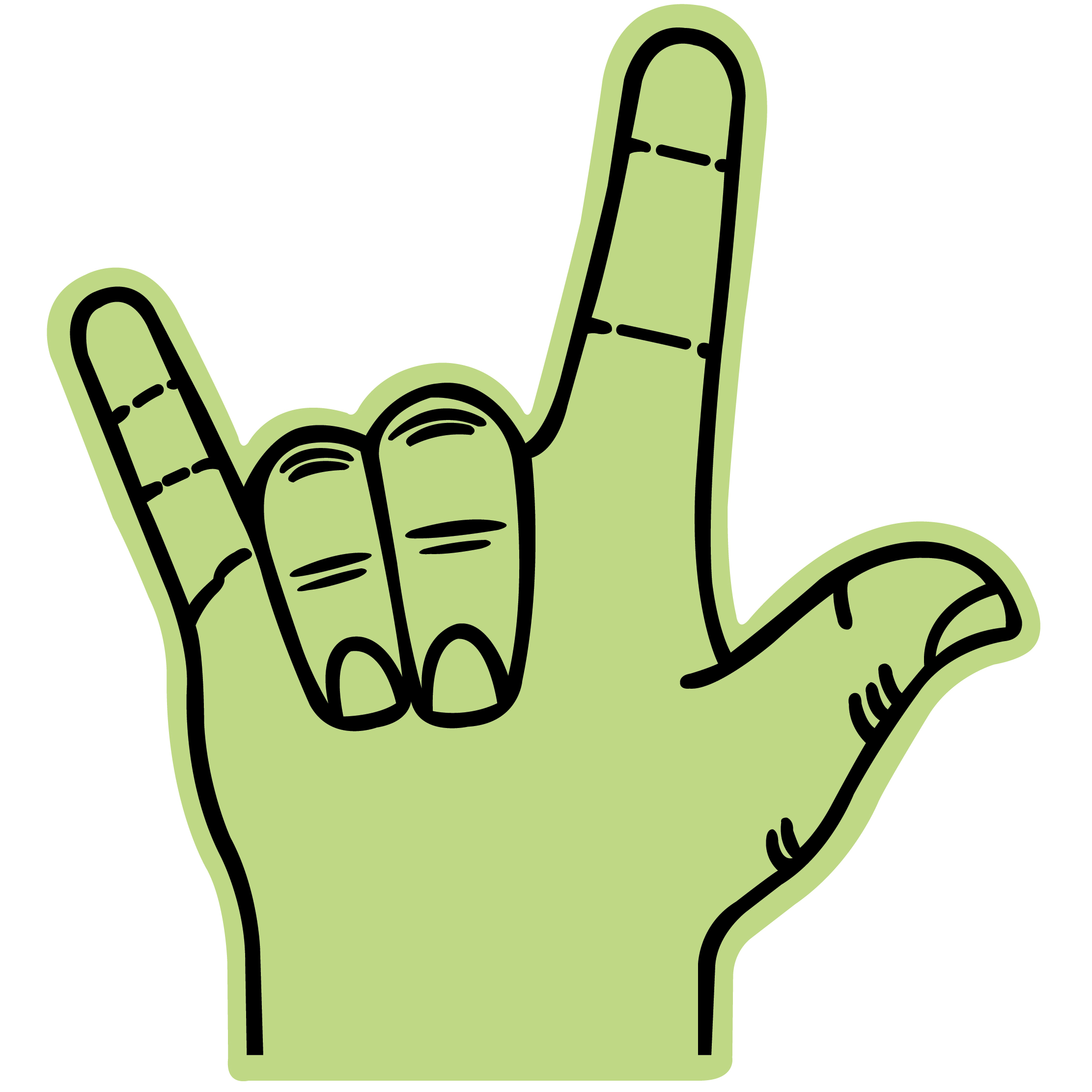 Foam Love Hand 58