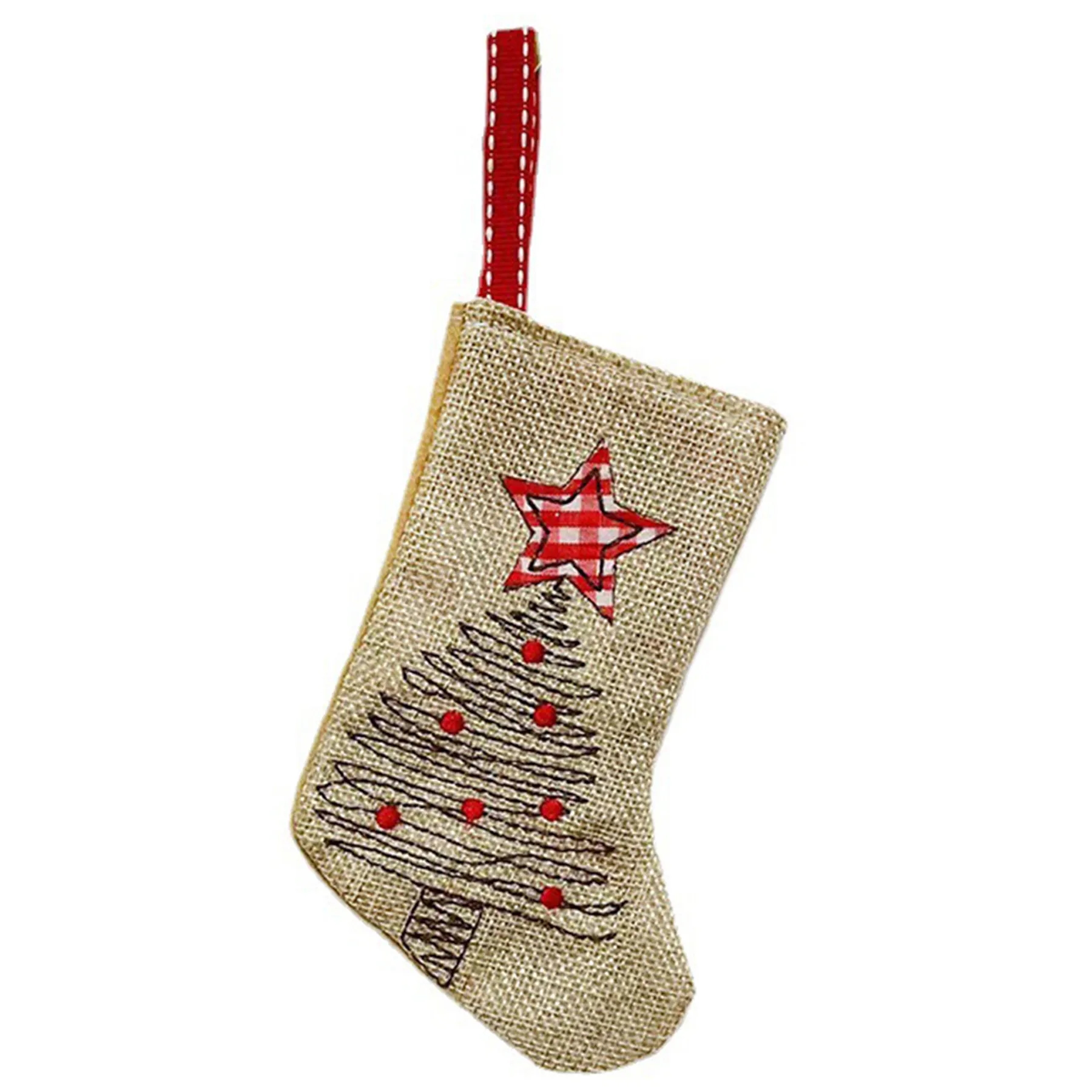 Cotton 12 Christmas Stocking Pendants 10