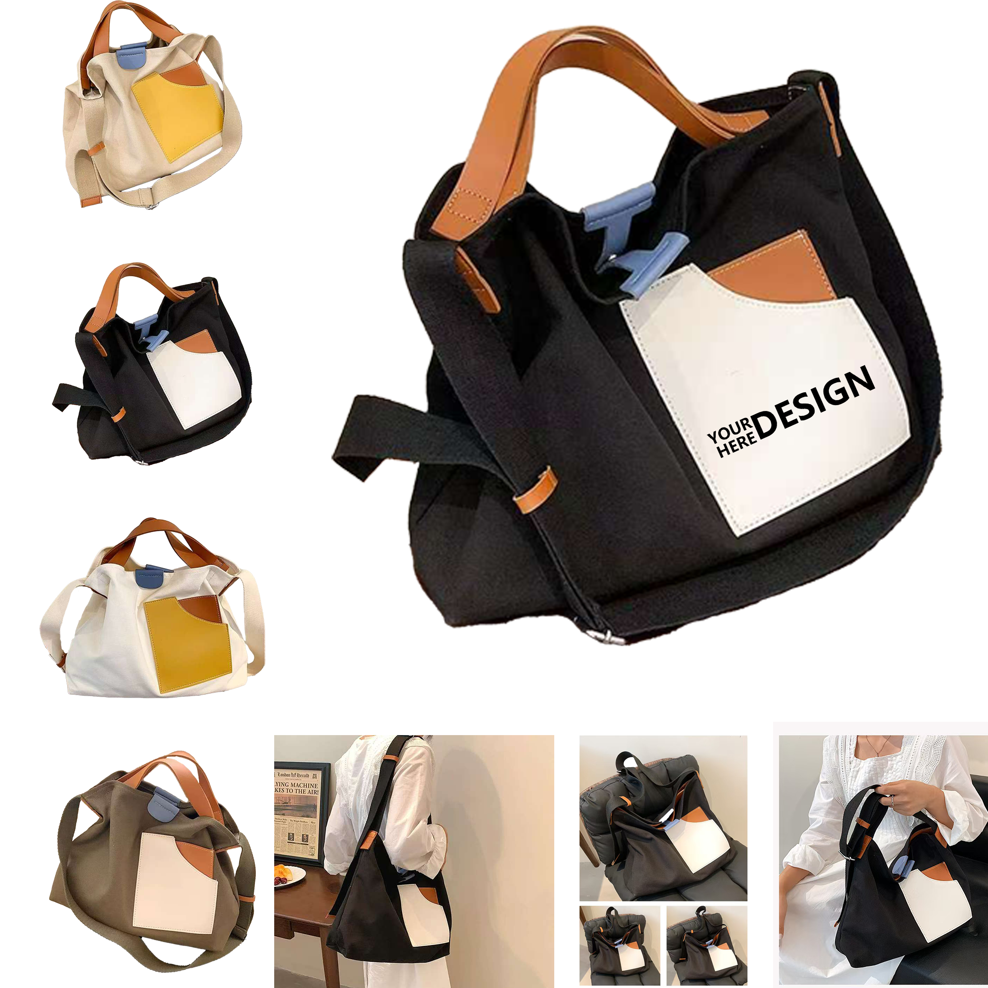Women's Extra-Large Canvas Tote Bag 2