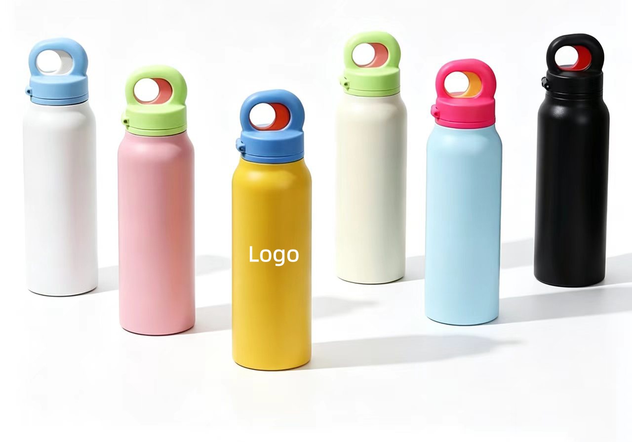25oz Stainless Steel Insulated Vacuum Water Bottle With One-Touch Open Lid For Sports&Car&Outdoors