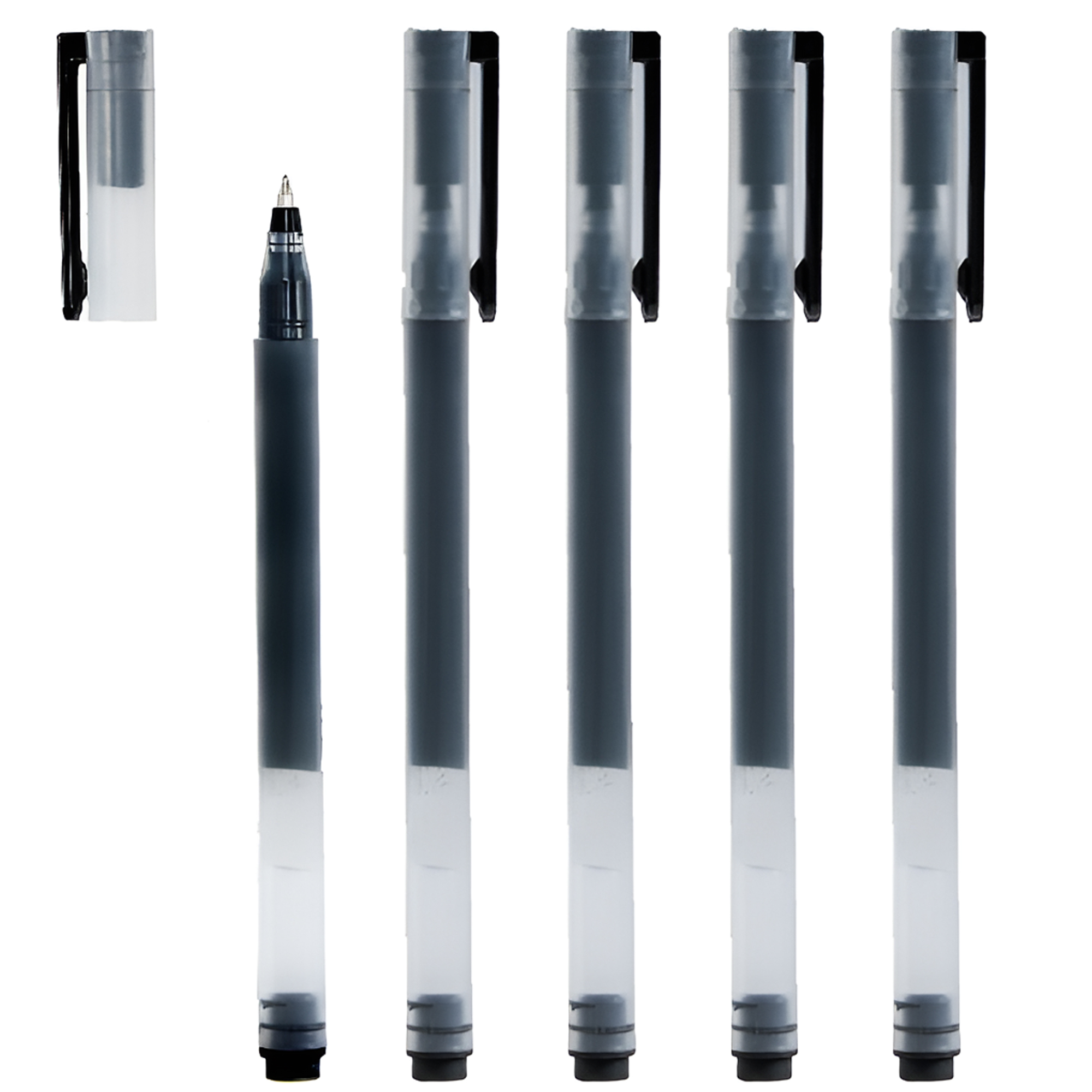 MOQ 50 PCS Transparent Black Signature Pen 5