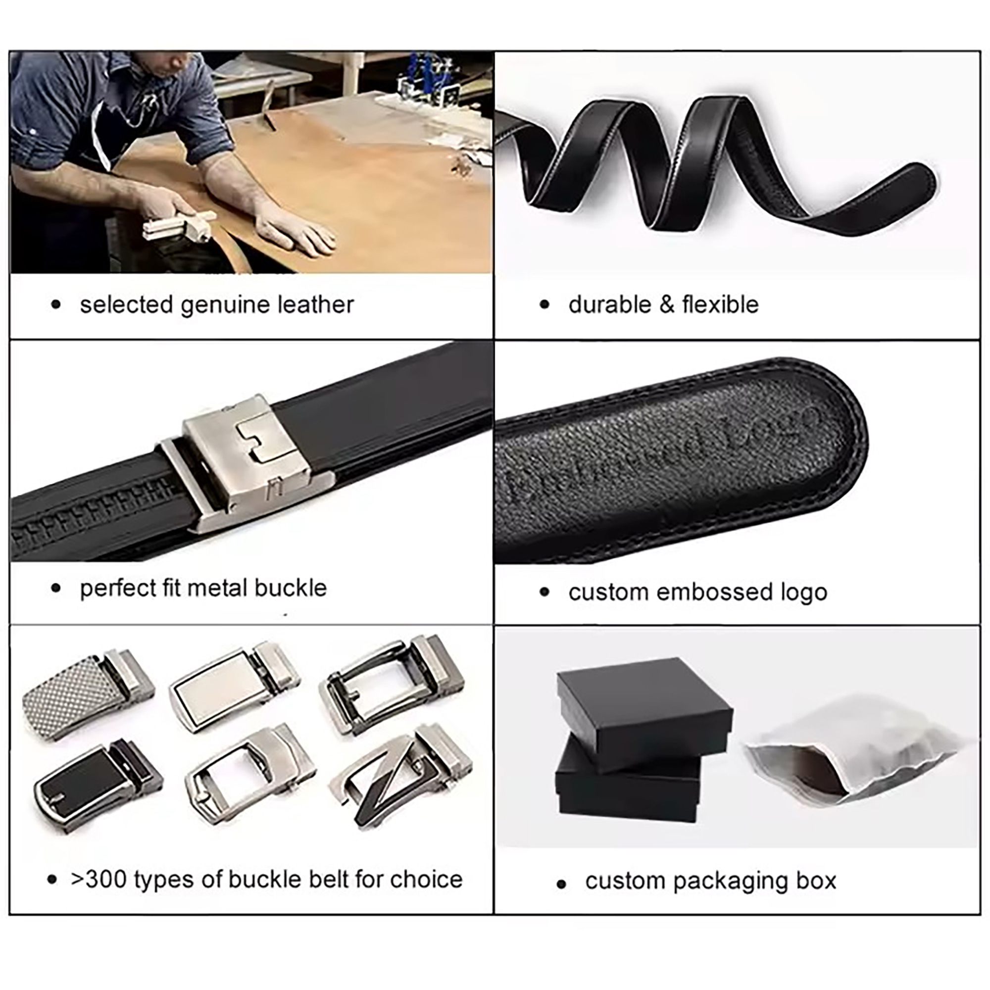 Male Genuine Leather Belts 5