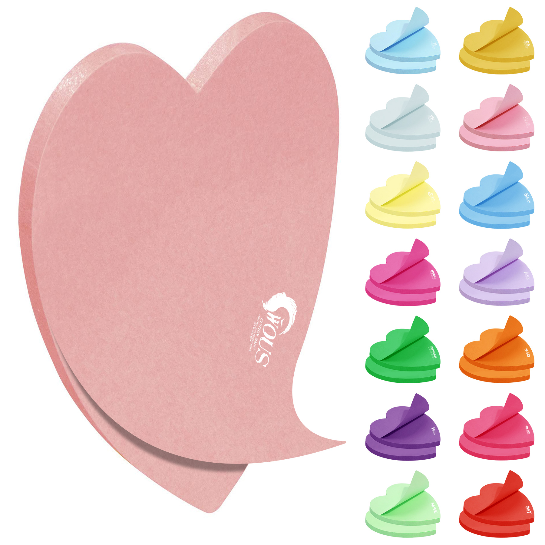 Customizable-shaped Sticky Notes