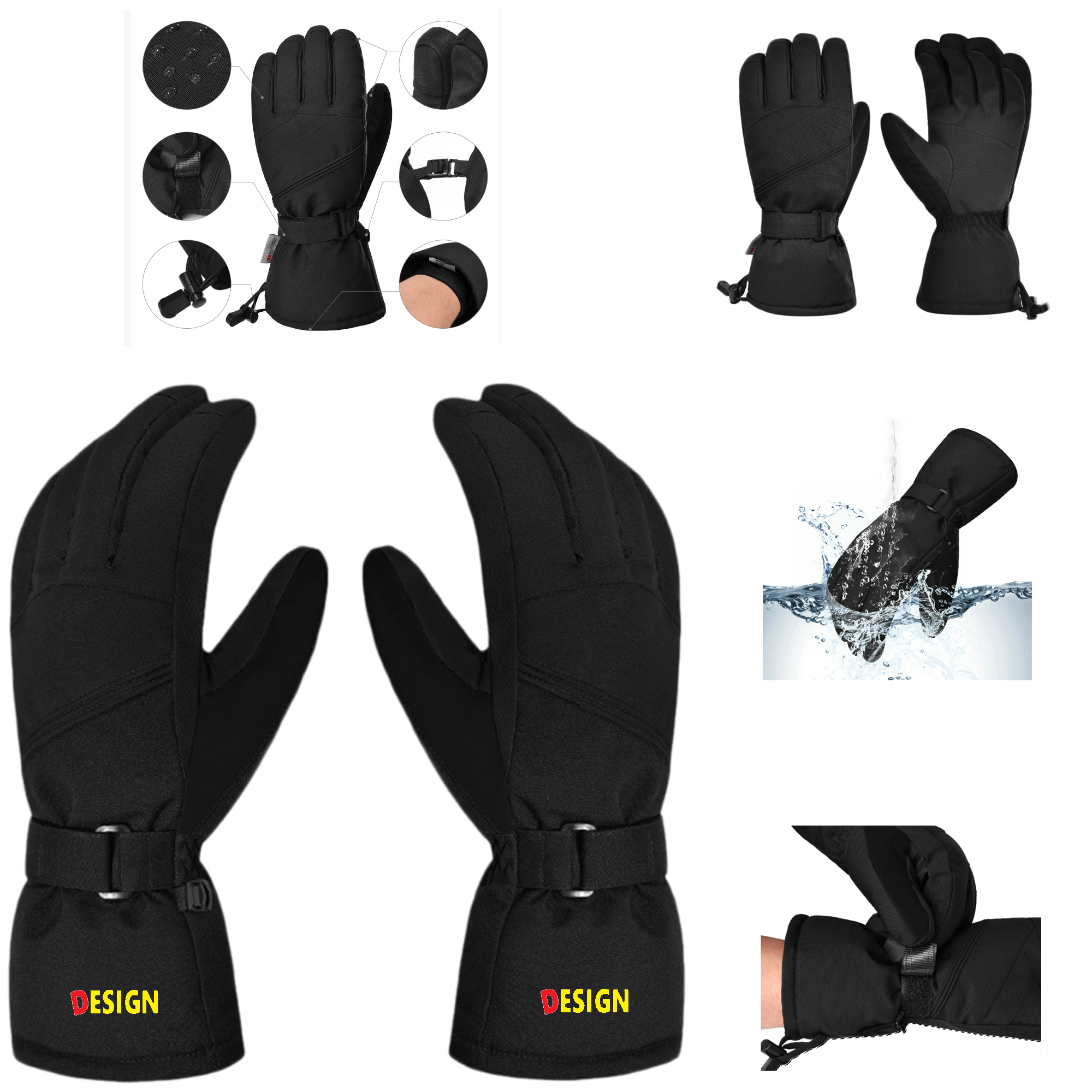 Winter Warm Touchscreen Ski Gloves 2