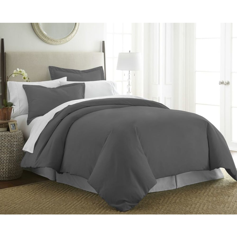Duvet Cover Sets - Gray King 3 Piece 3