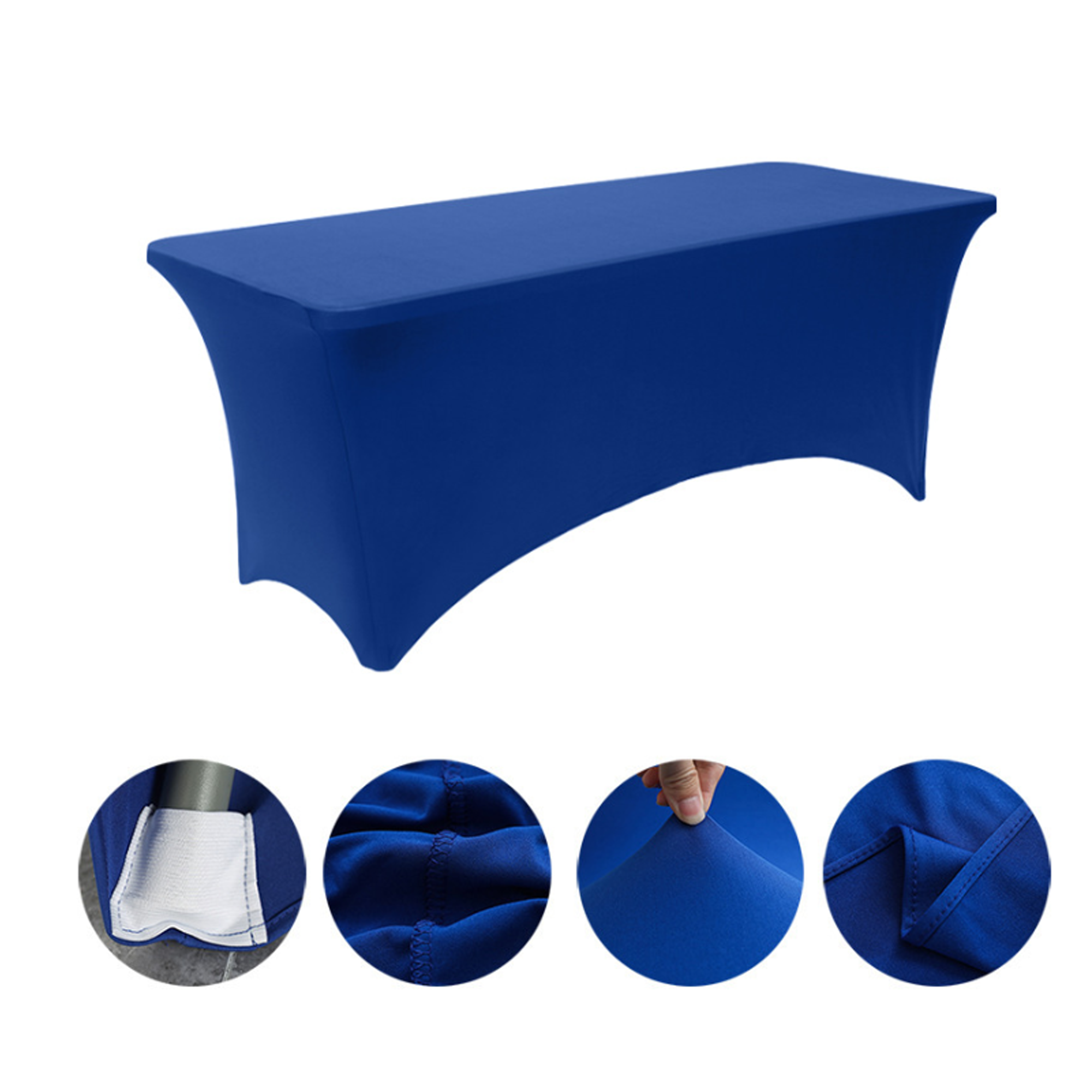 6ft Polyester Stretch Tablecloth 5
