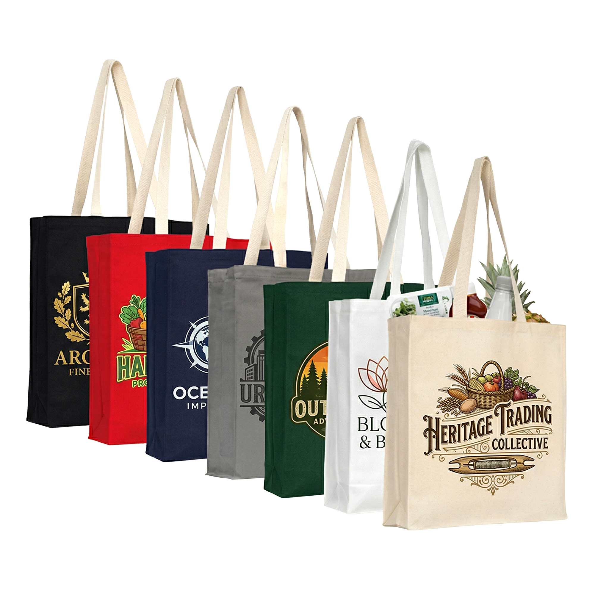 Custom Logo 10" Canvas Tote