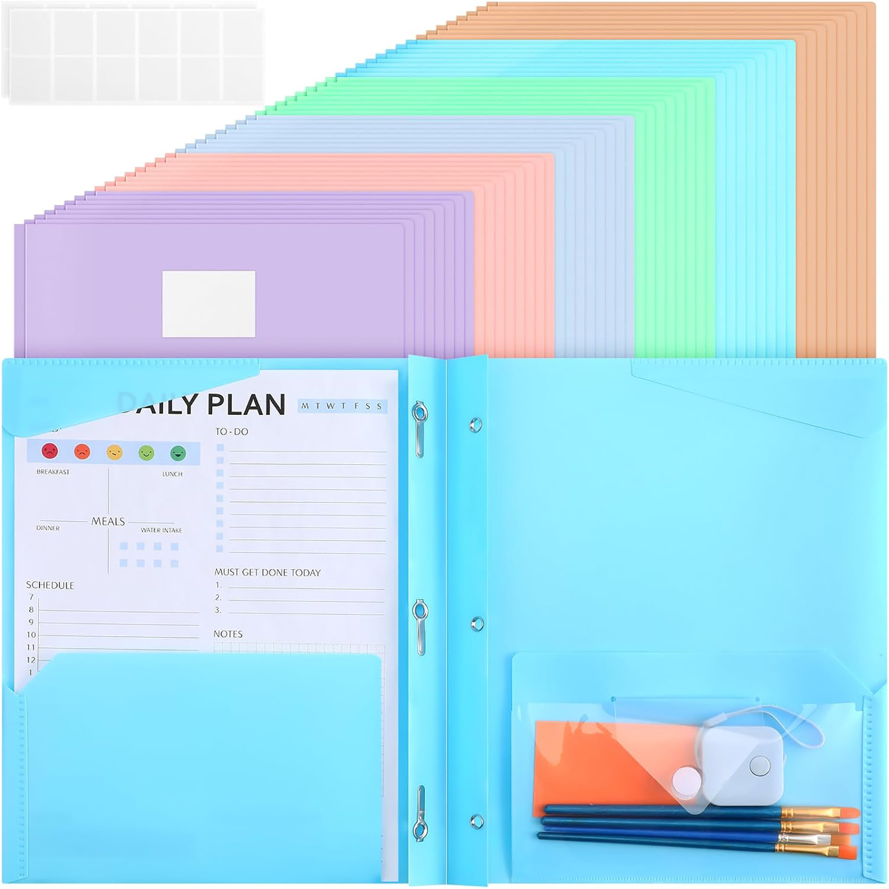 2 Pocket Prongs Plastic Folder 4