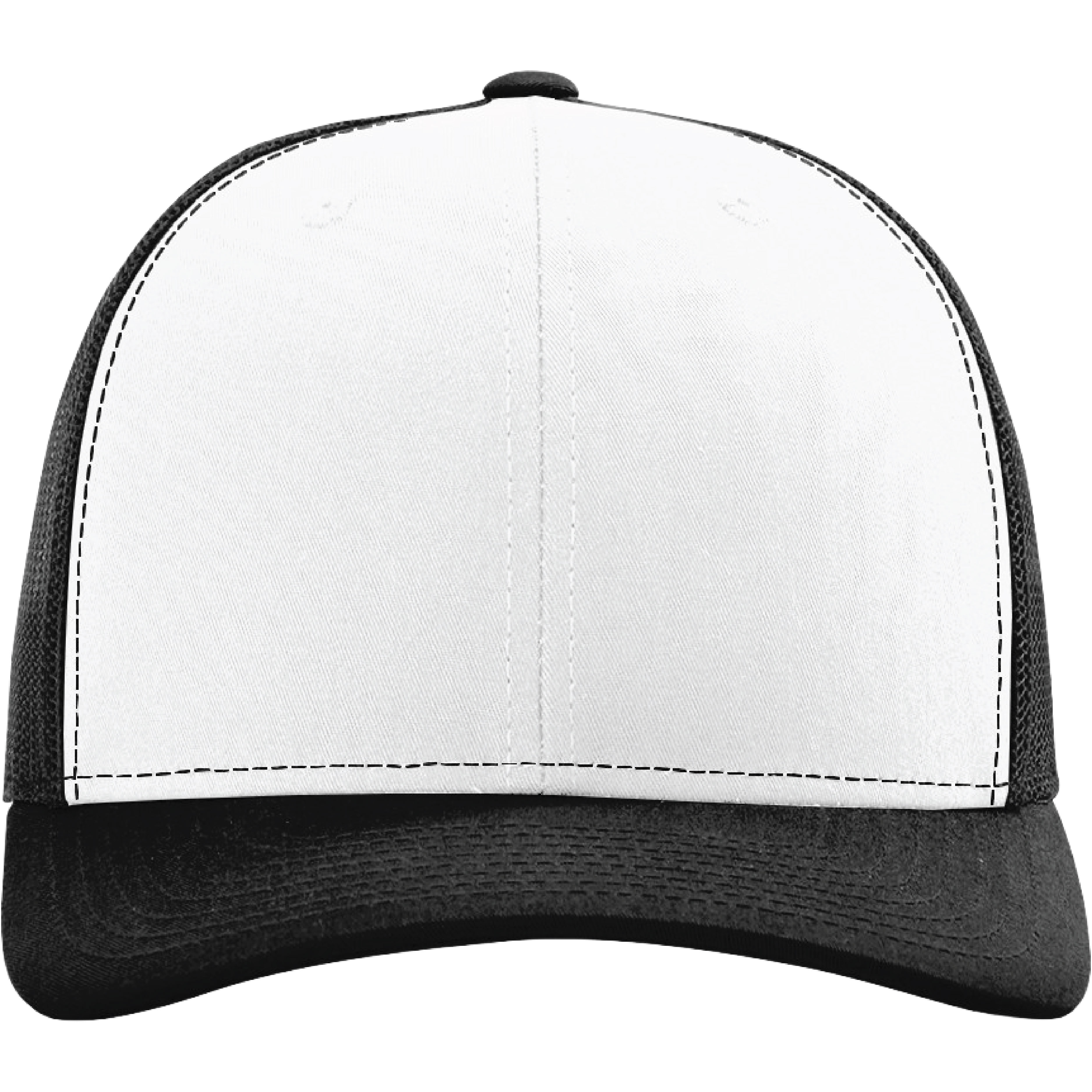 Richardson 112 6-Panel Snapback Trucker Hat w/Leatherette Adhesive Patches or Embroidery 498