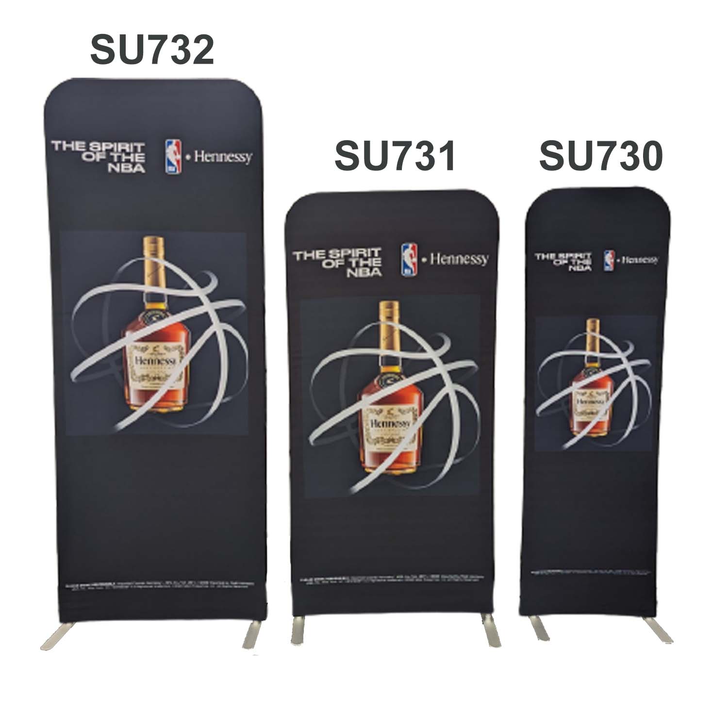 48Hr Quick Ship -3'W x 96"H EuroFit Tension Fabric Banner Display Kit, Graphics Double Sided 2