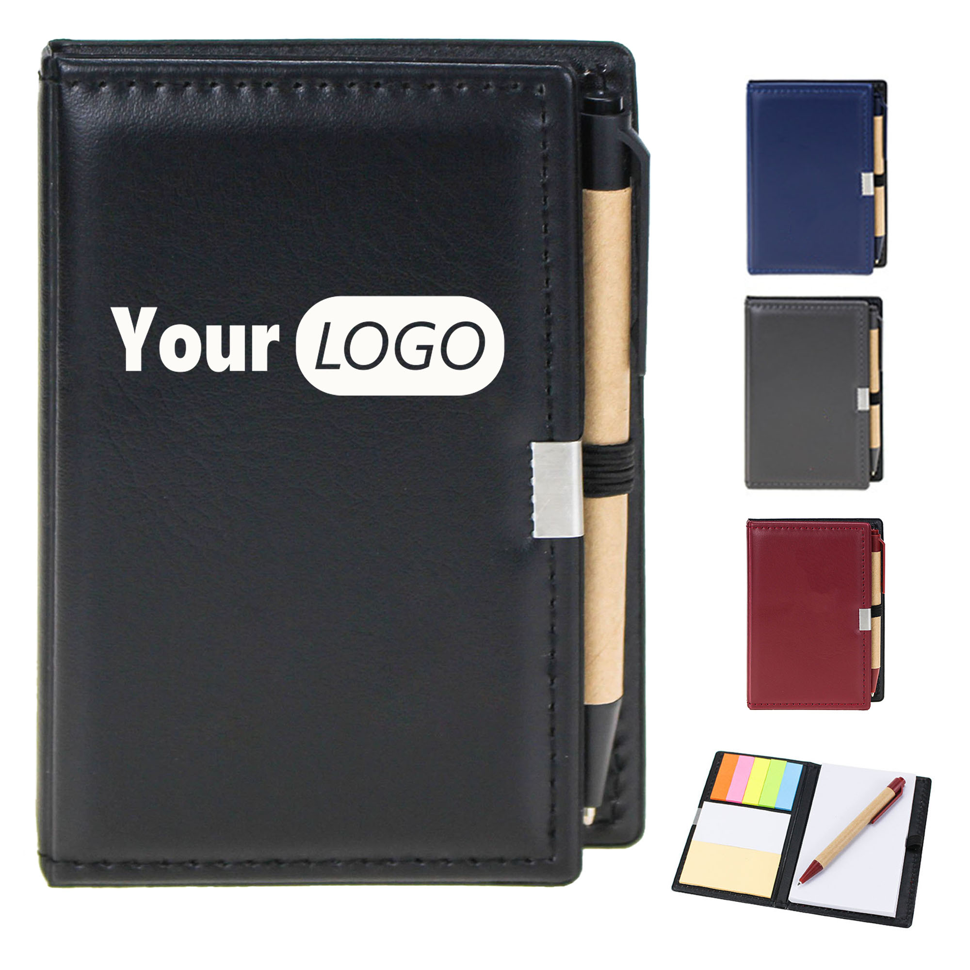 PU Leather Cover With Pen Notebook 6