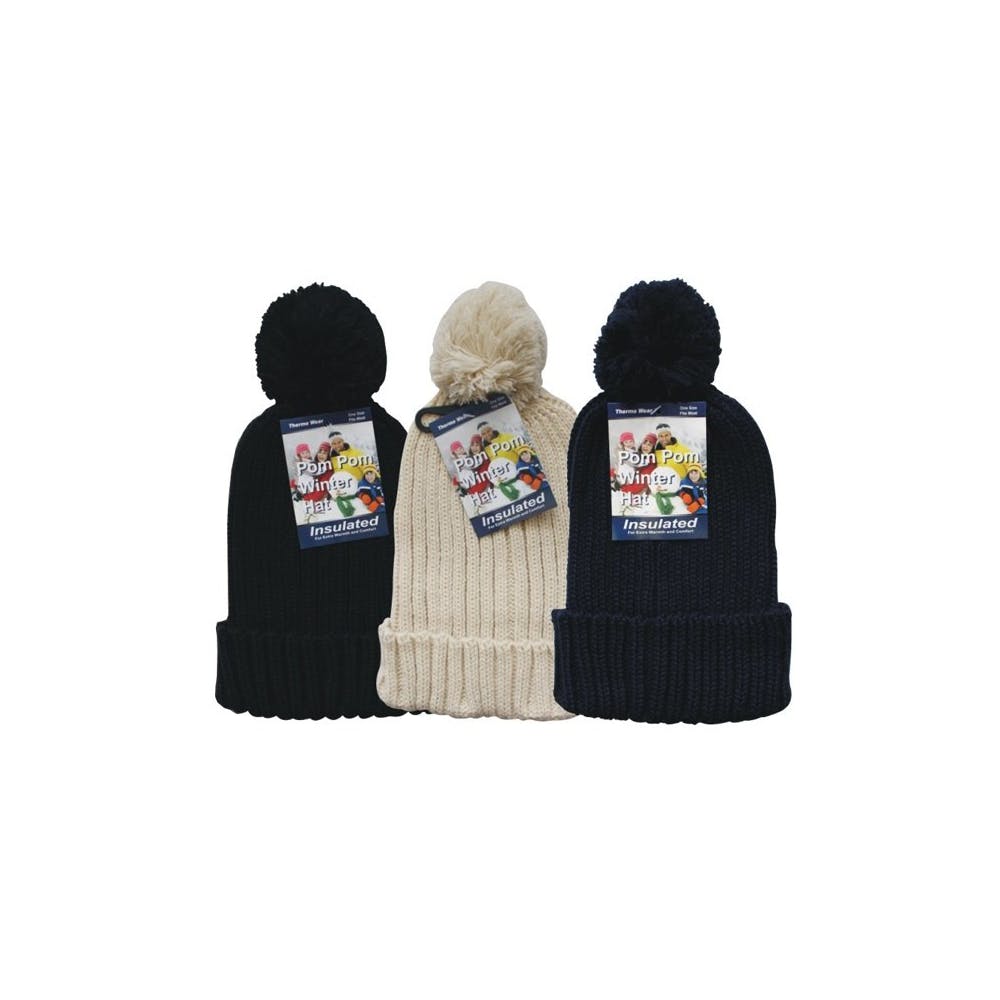 Women's Pom Hats Assorted 3