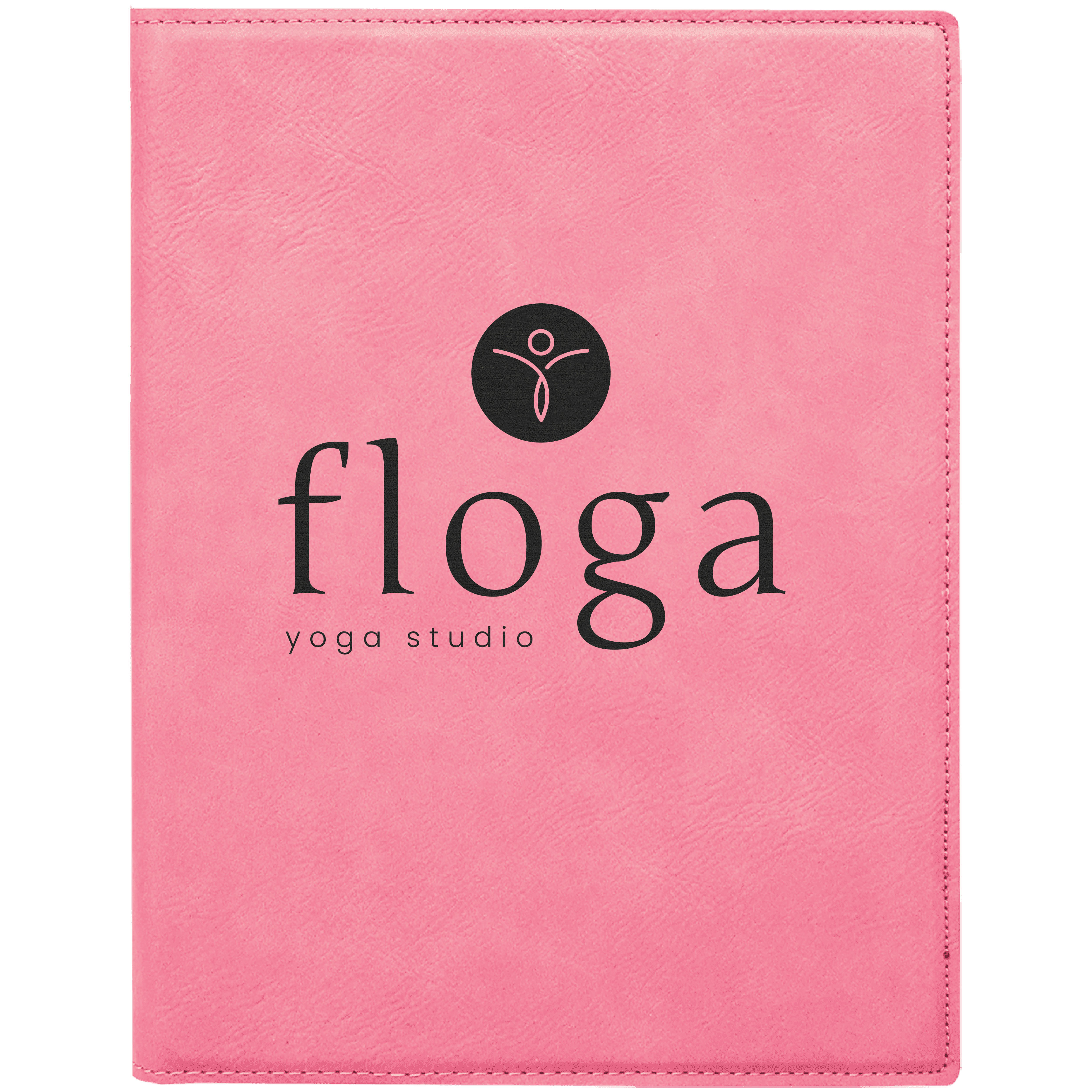 7" x 9" Leatherette Pink Portfolio