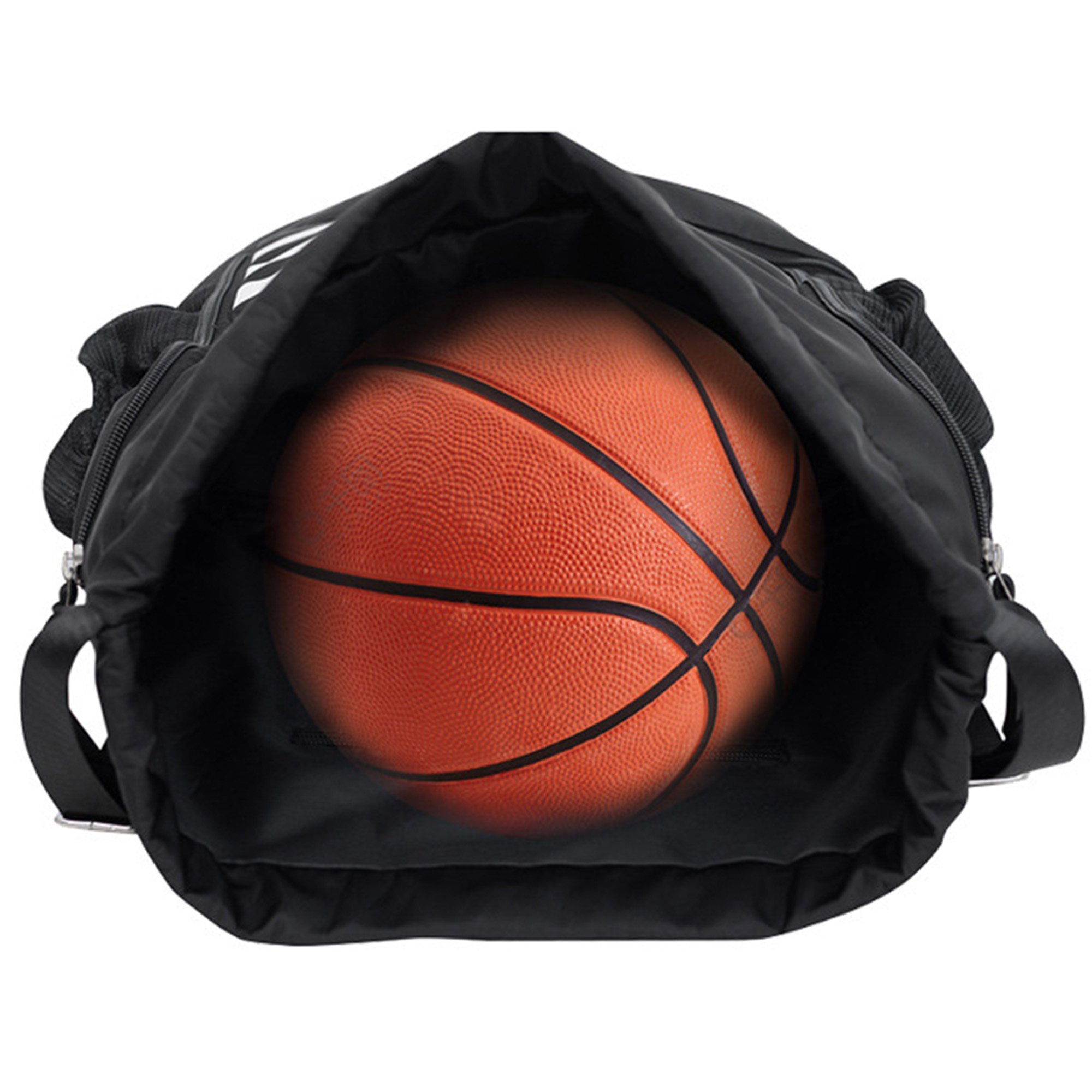 Durable Polyester Sports Drawstring Bag With Separate Shoe Storage 16