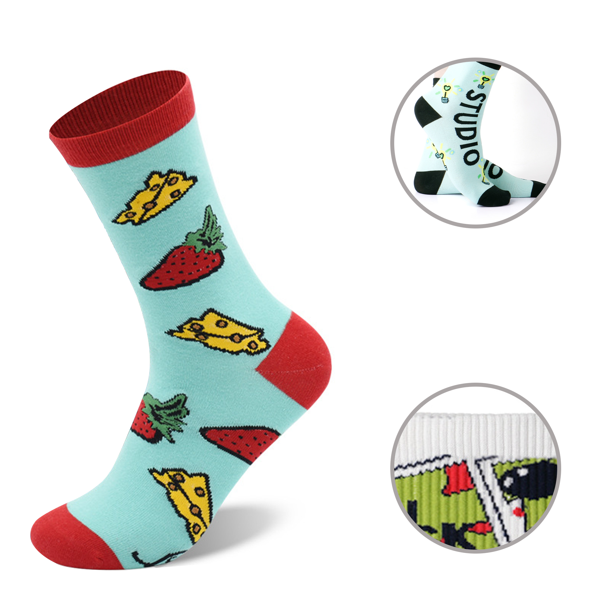 Customized 200-Needle Jacquard Socks 7