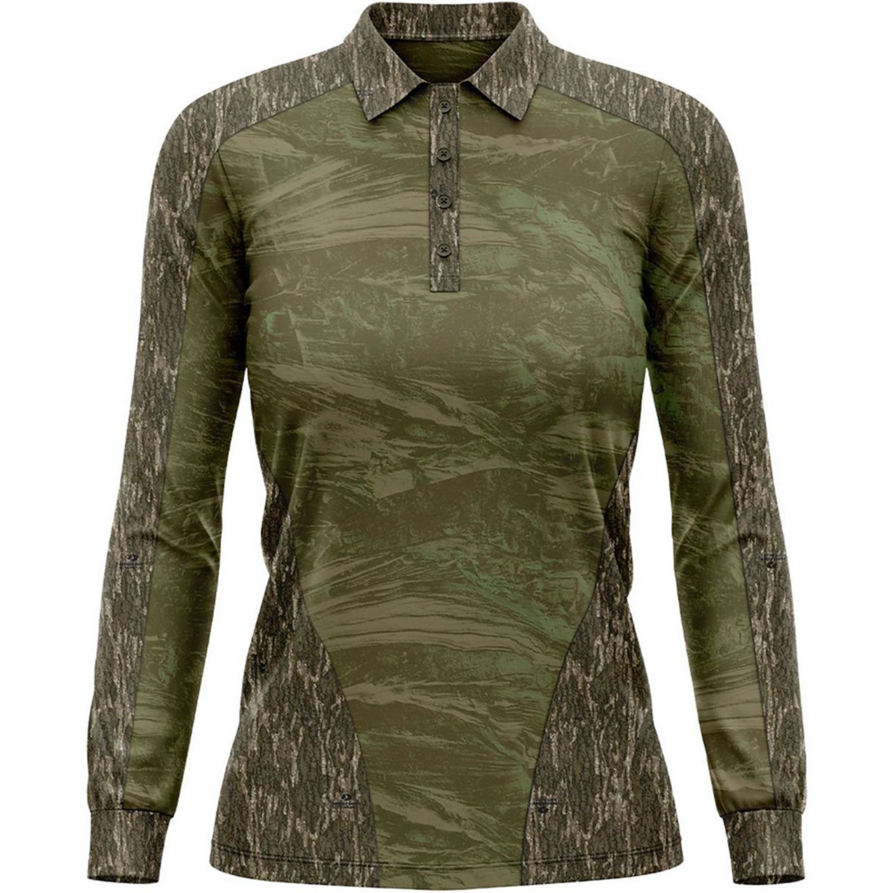 Mossy Oak® Women's 4.4 Oz. Polyester Interlock Long Sleeve Polo Shirt