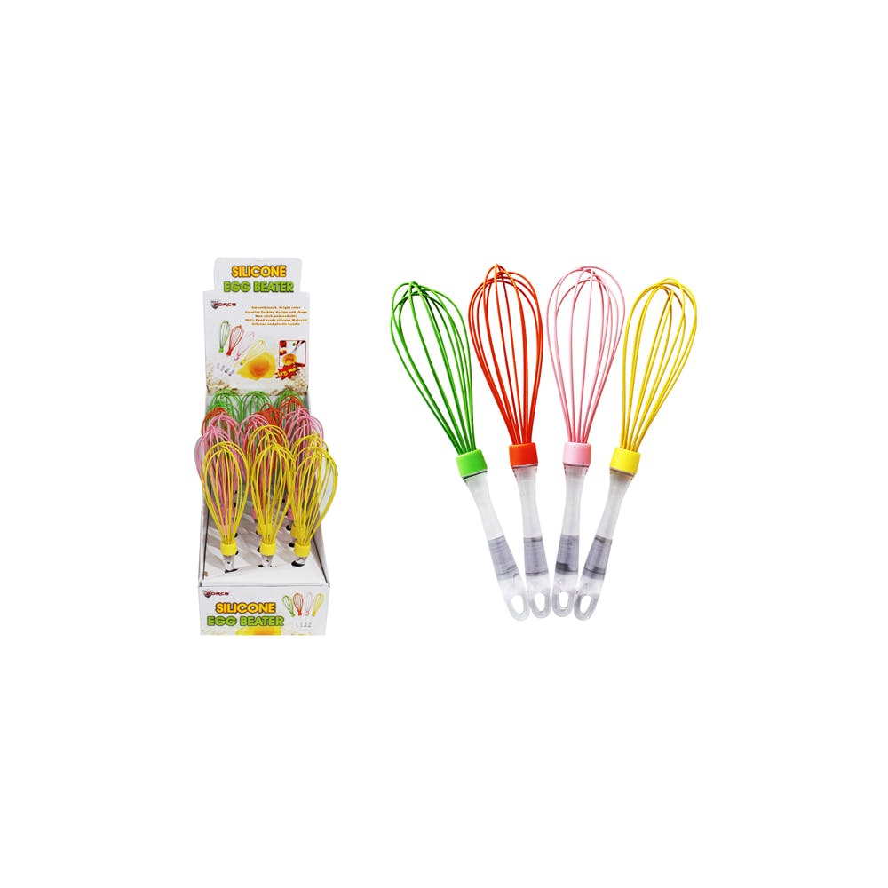Silicone Whisks Assorted 3