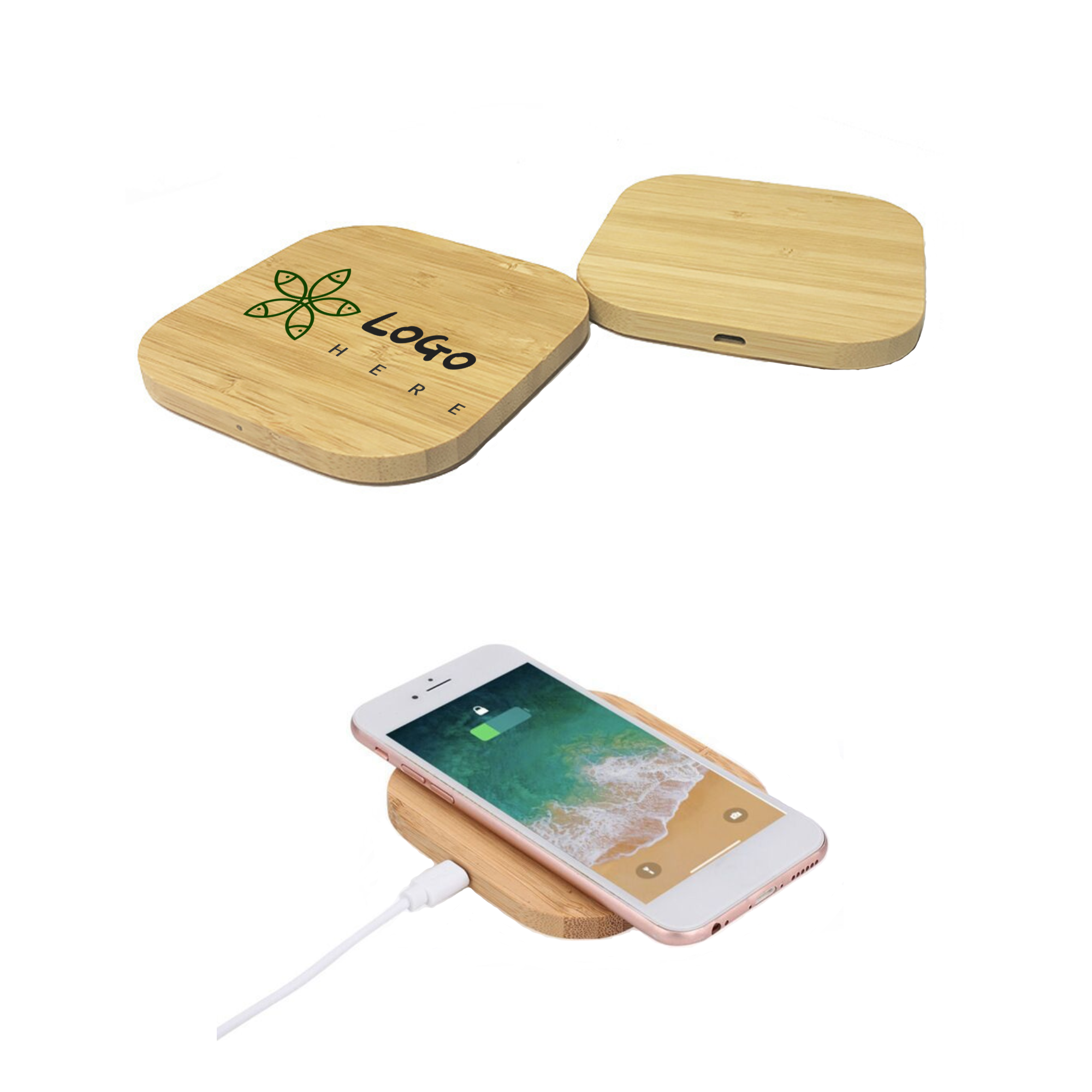 Bamboo Wood Wireless Charger