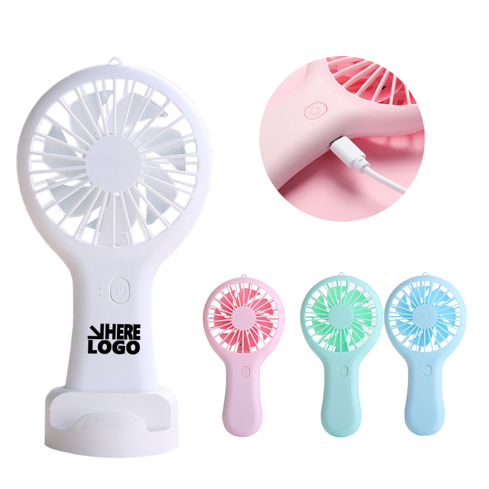 Handheld USB Fan With A Base