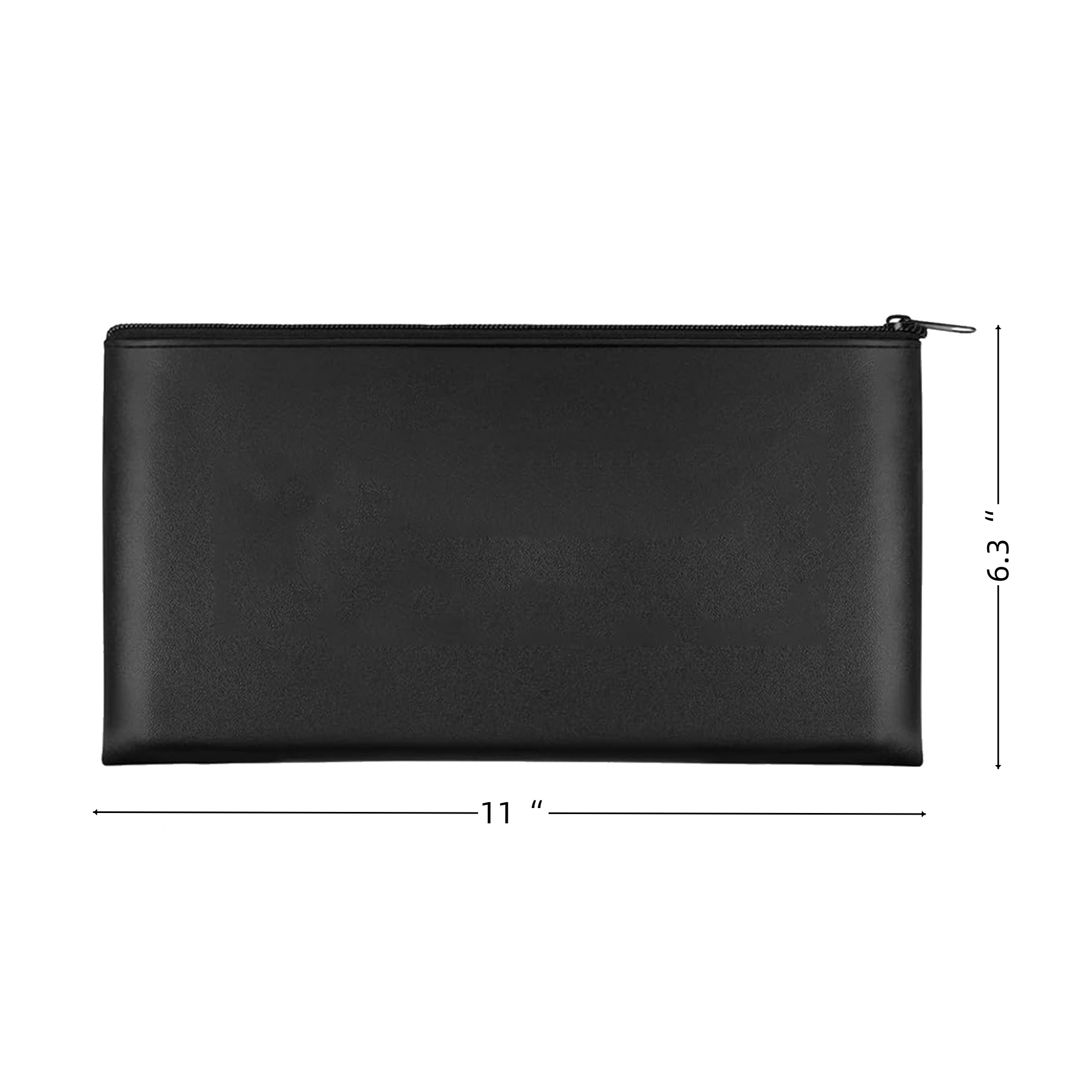 Zipper Leather Bank Deposit Bag 5