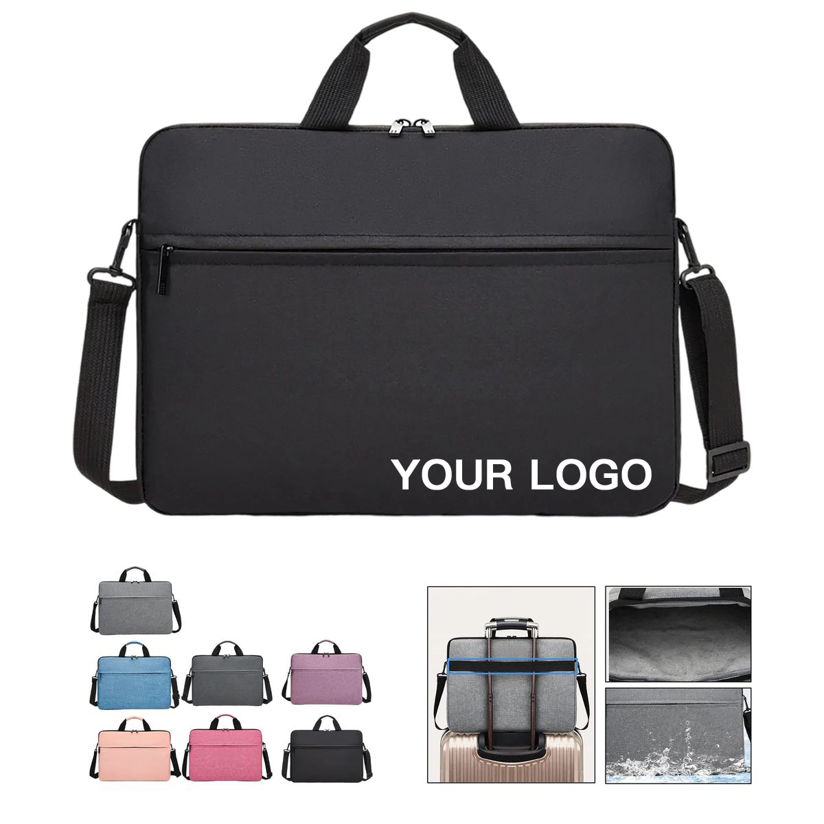 Oxford Travel Laptop Case with Handles and Strap