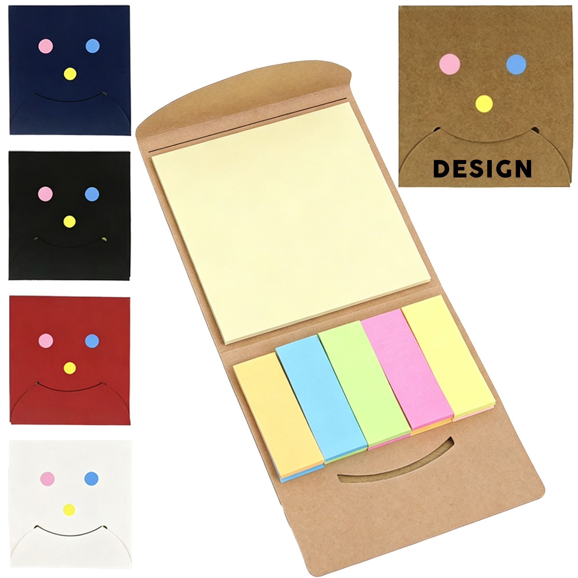 Combo Pack of 3 Inch Kraft Paper Adhesive Notes 2
