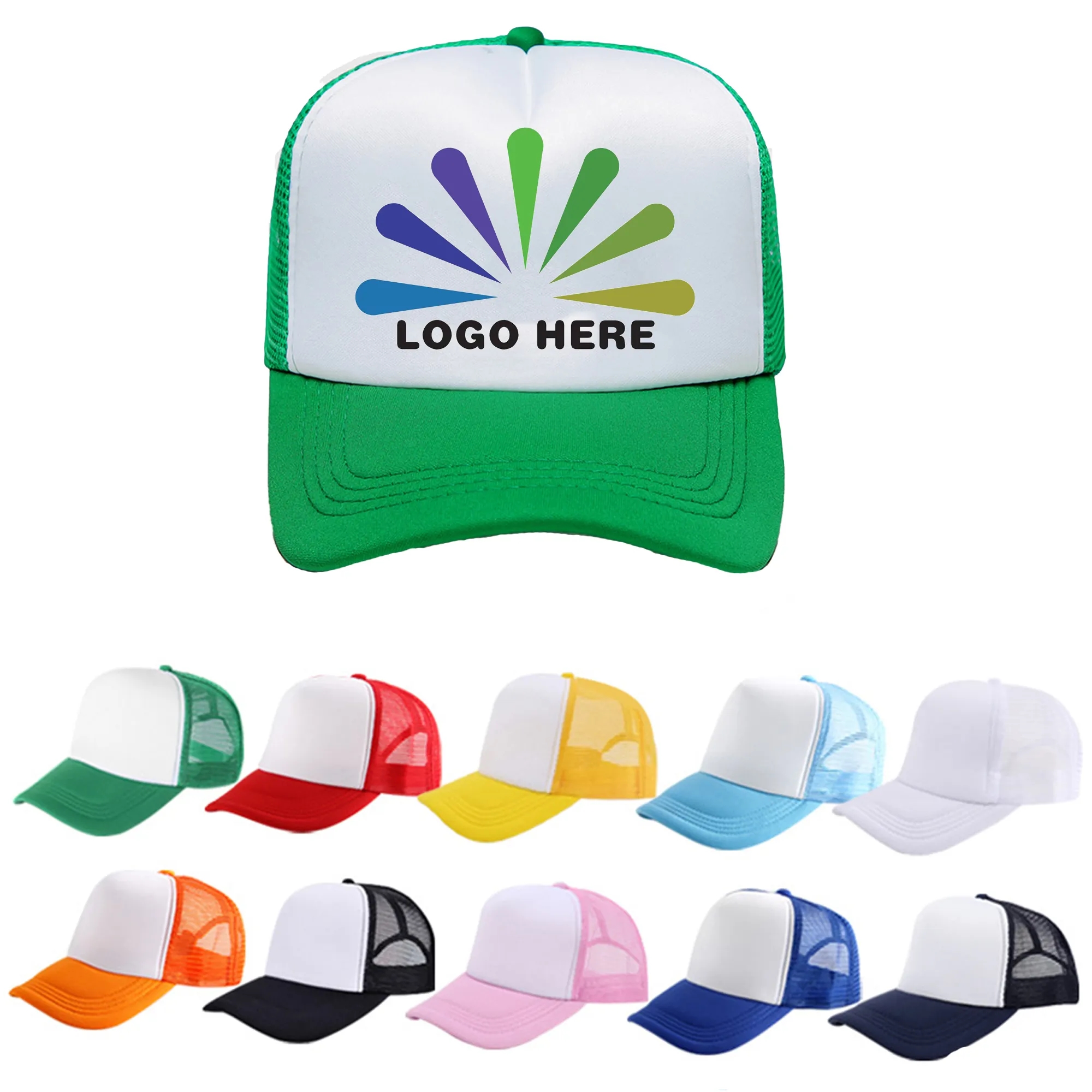 Full Color Foam Mesh Back Trucker Cap